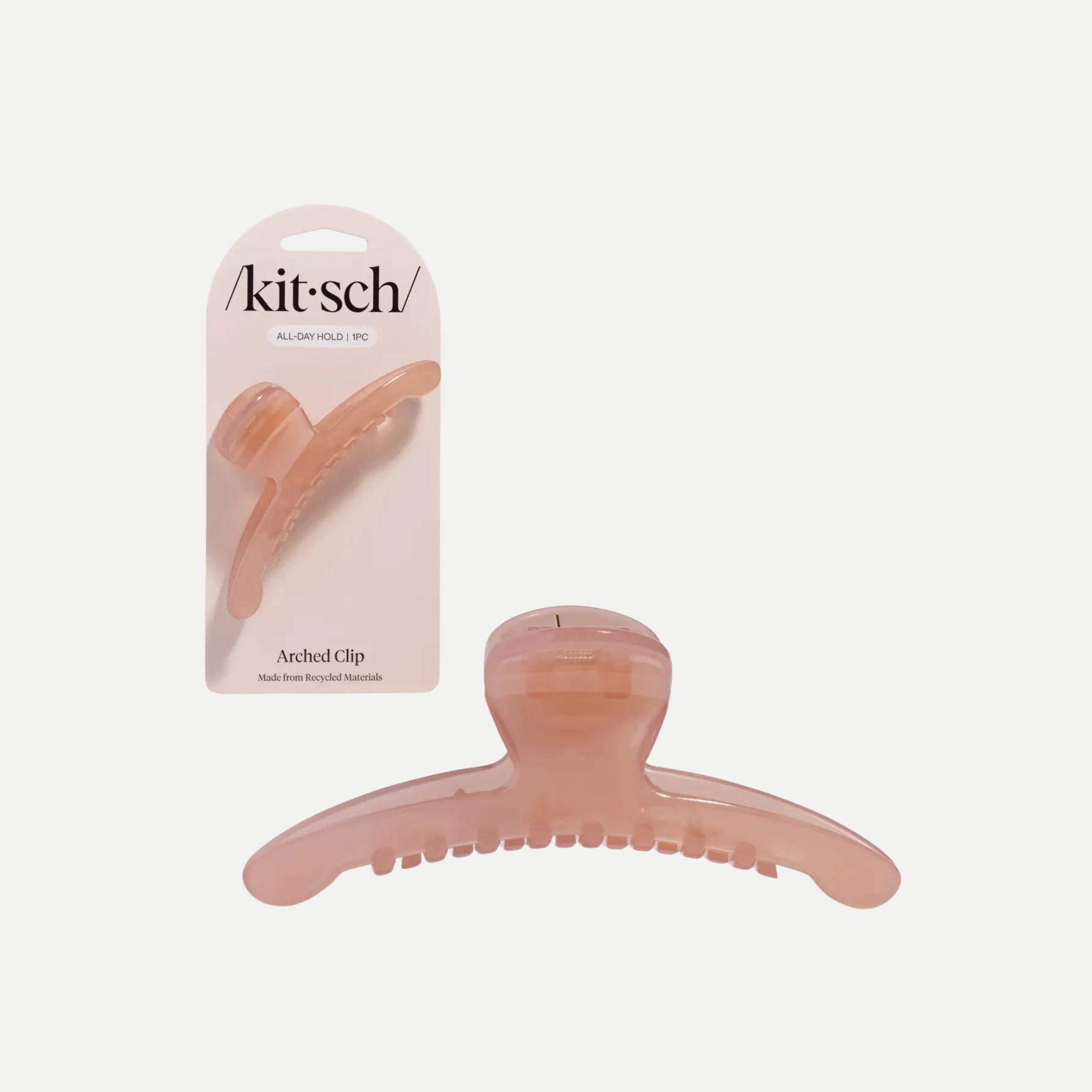 Large Arched Clip - Soft Pink