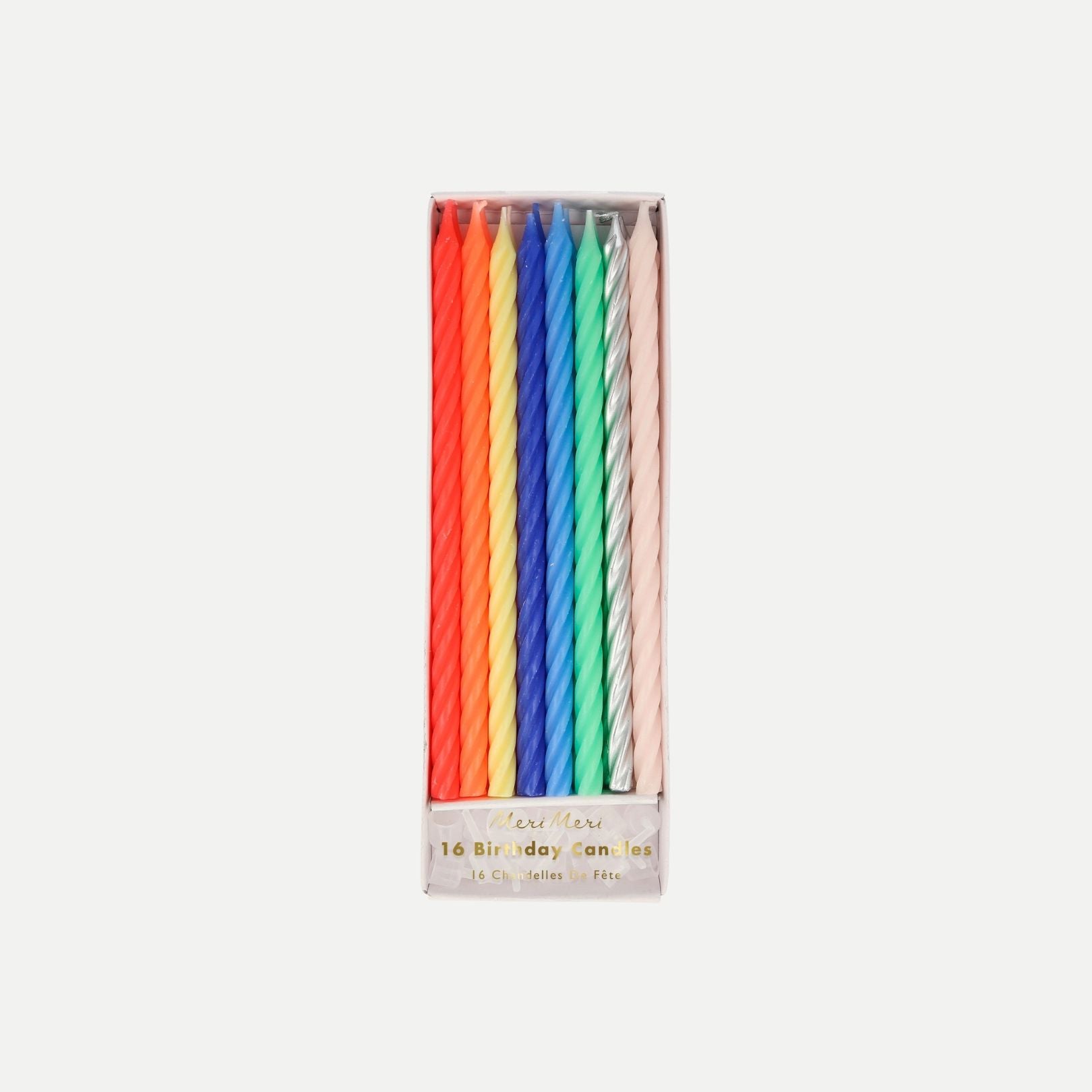 Multi Neon Twisted Candles