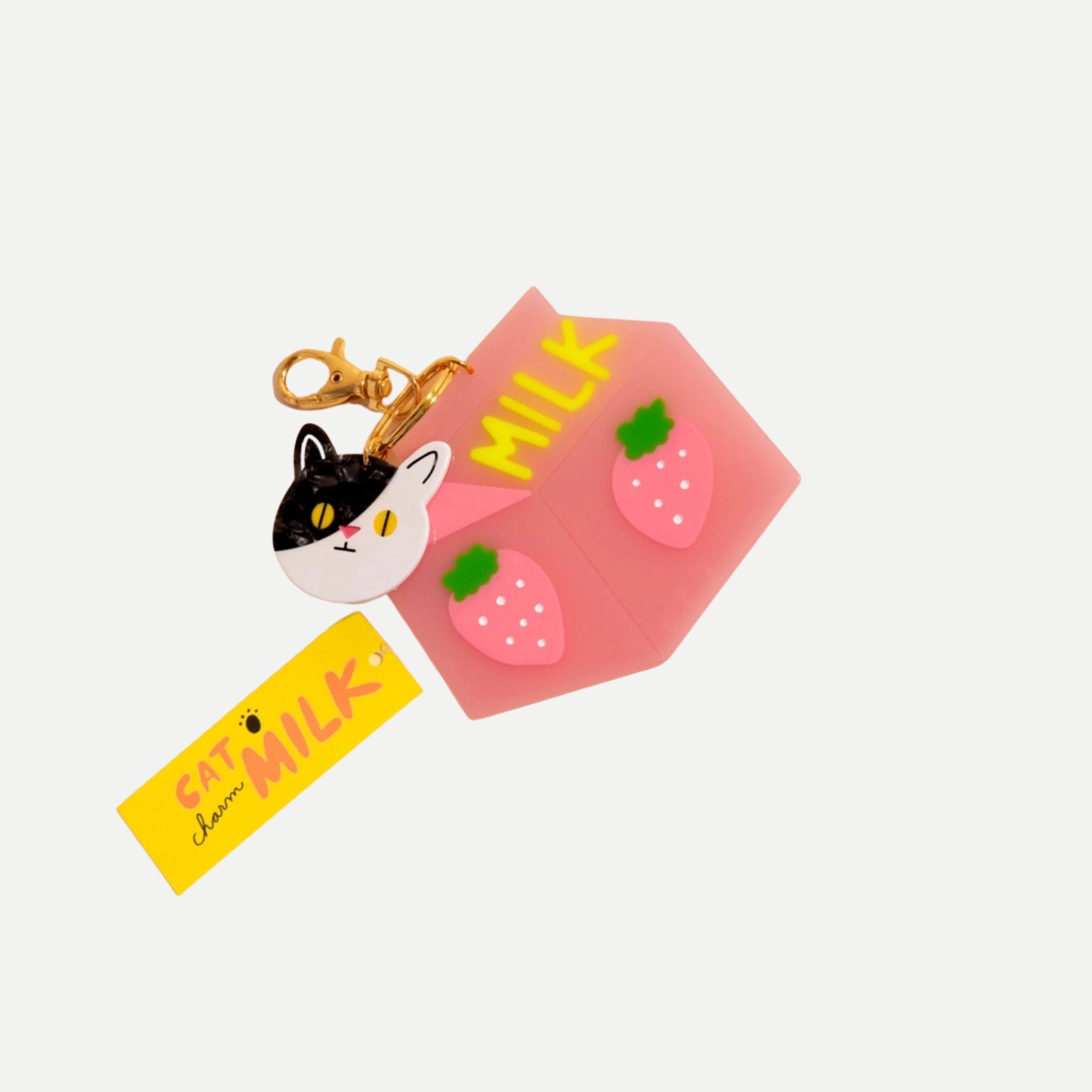 Cat Milk Bag Charm
