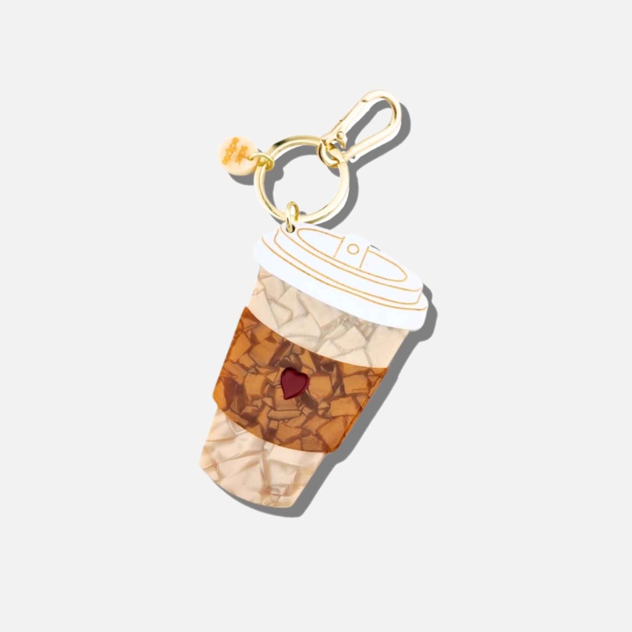 Hand-Painted Coffee Cup Bag Charm