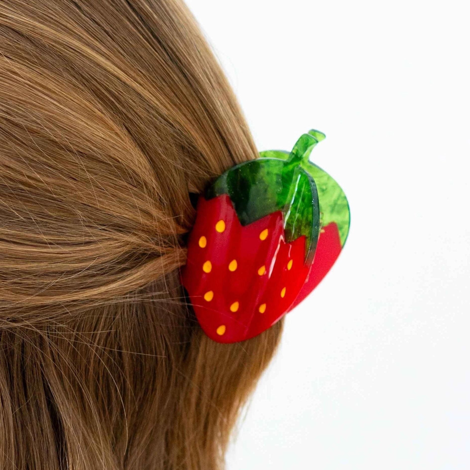 Midi Strawberry Hair Claw Clip