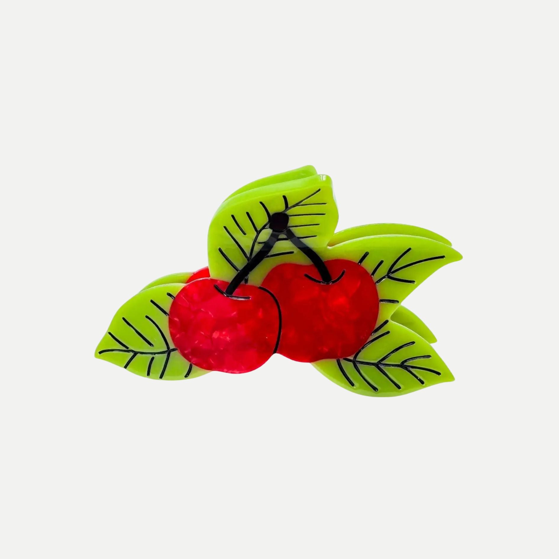 Large Cherries Hair Claw Clip