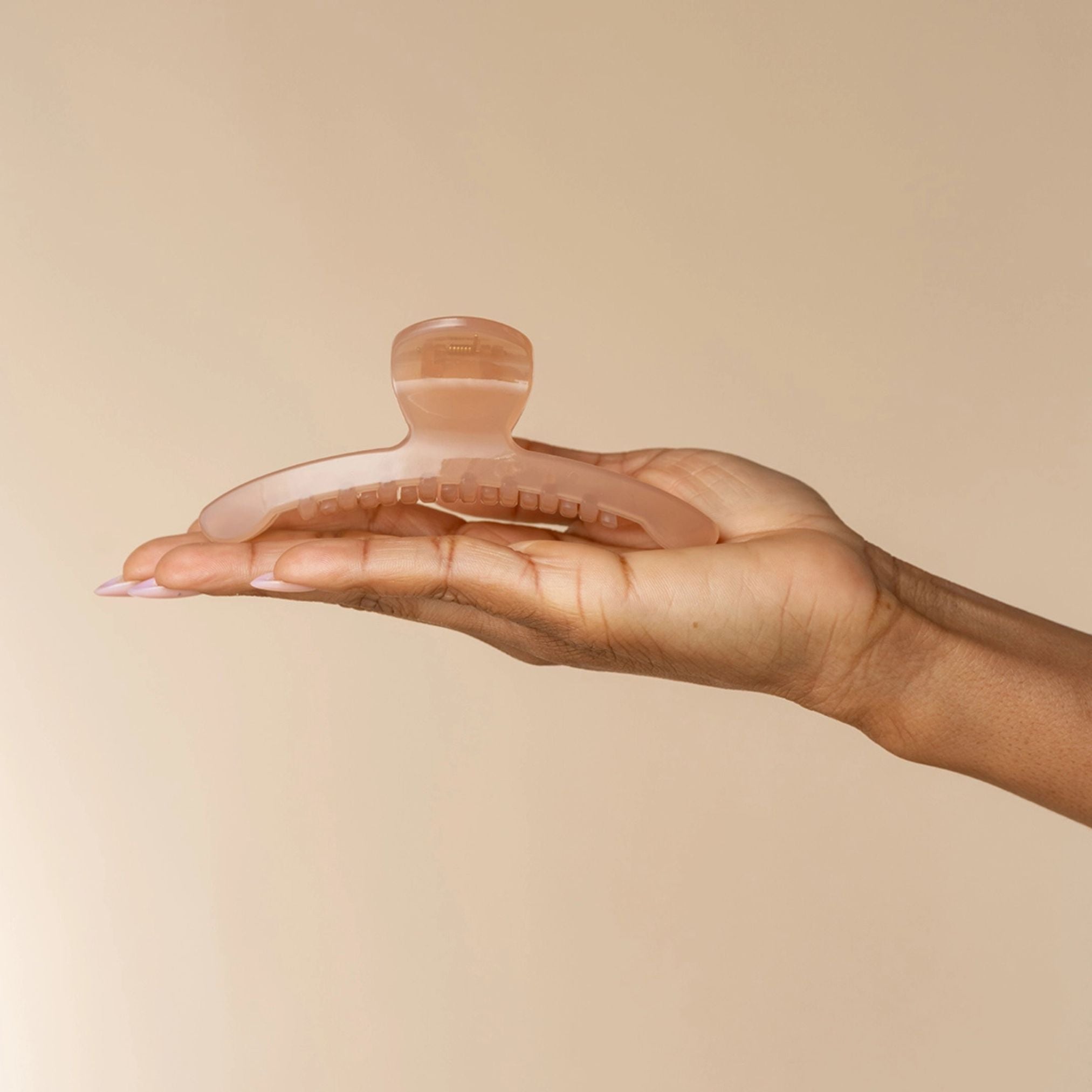 Large Arched Clip - Soft Pink