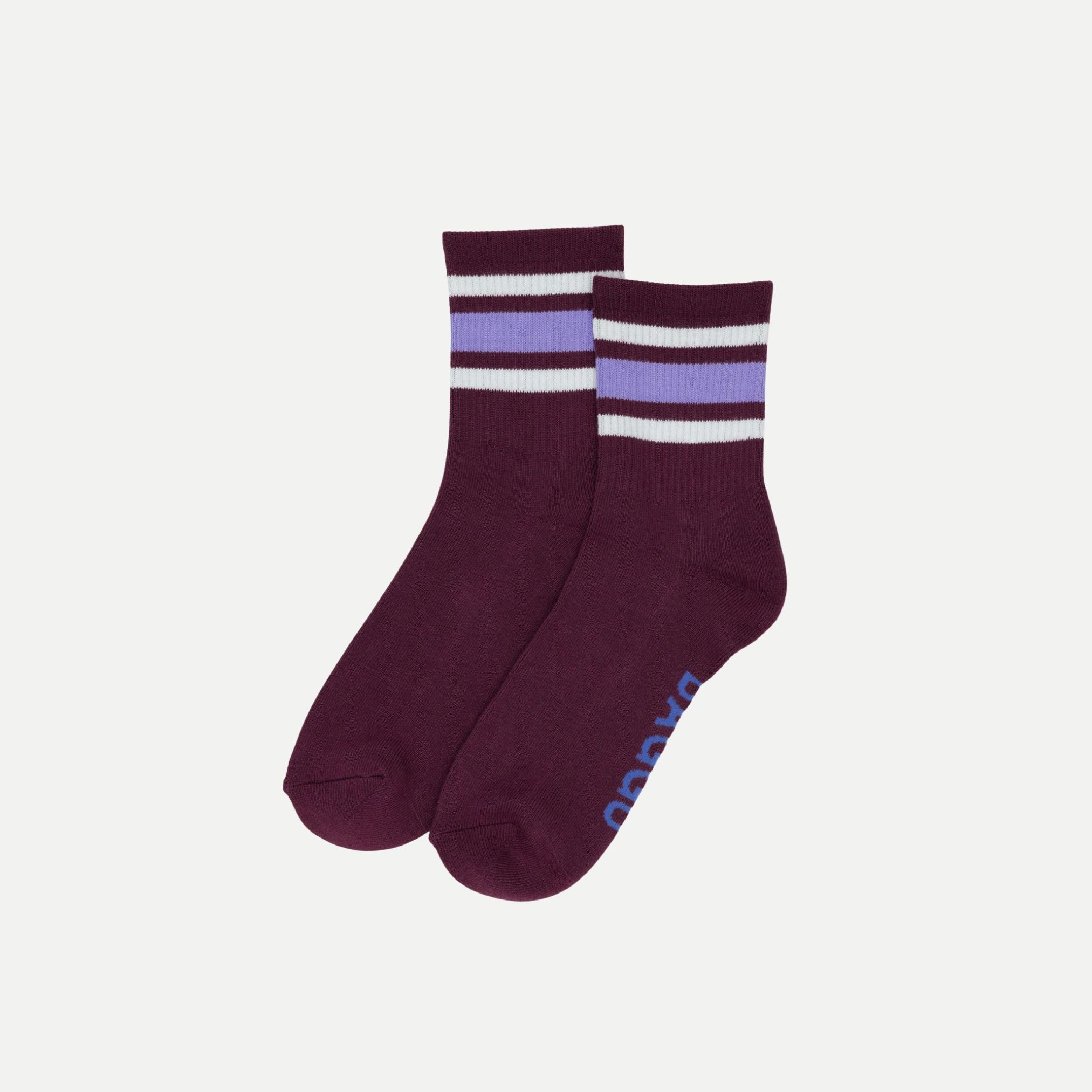 Mahogany Stripe - Ribbed Sock