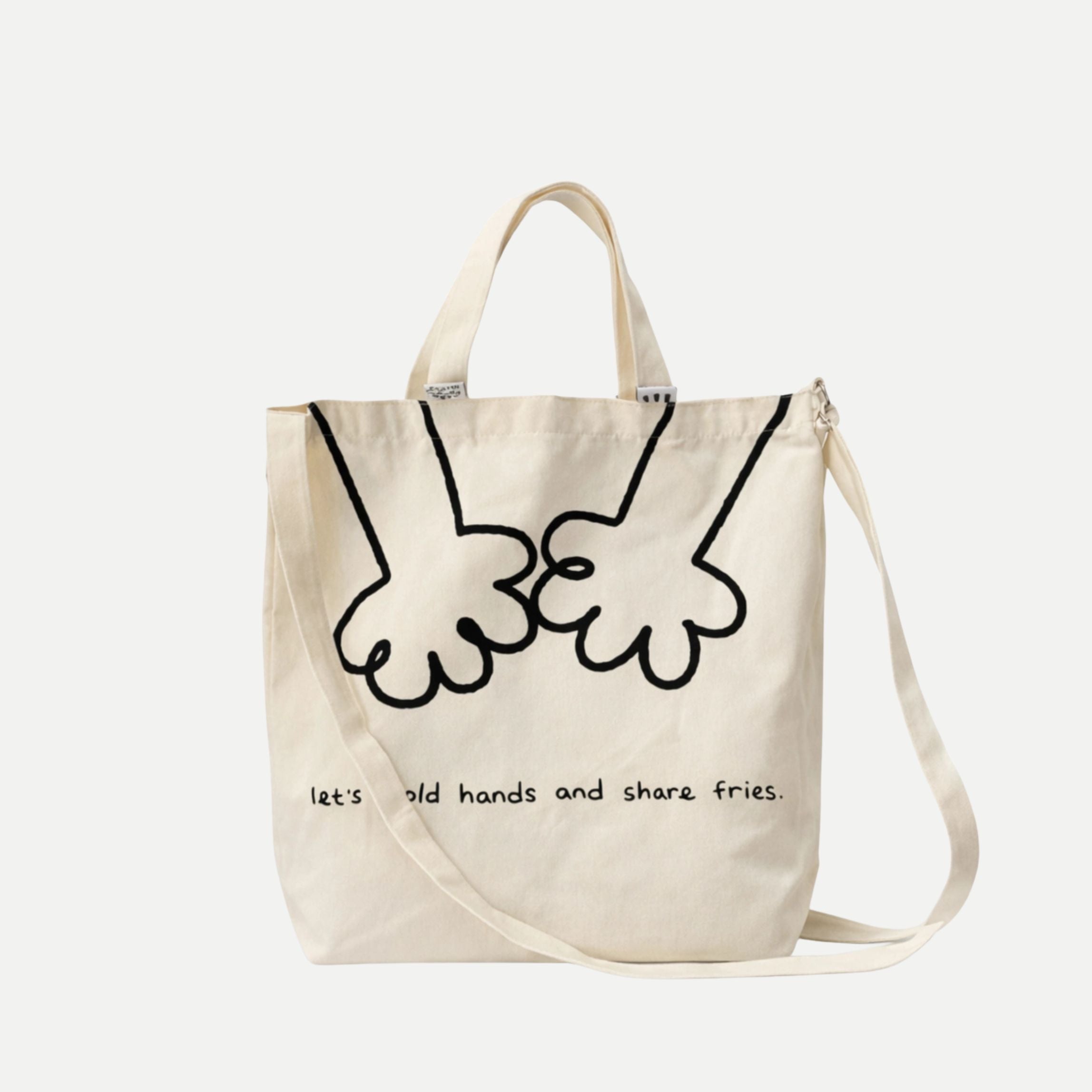 Let's Hold Hands - Canvas Tote Bag