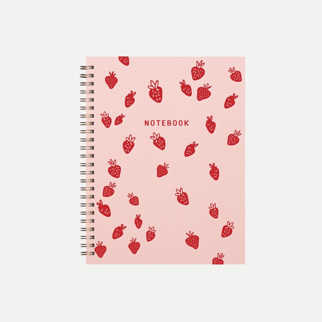 Strawberry Pattern Journal (Sunset Pink)