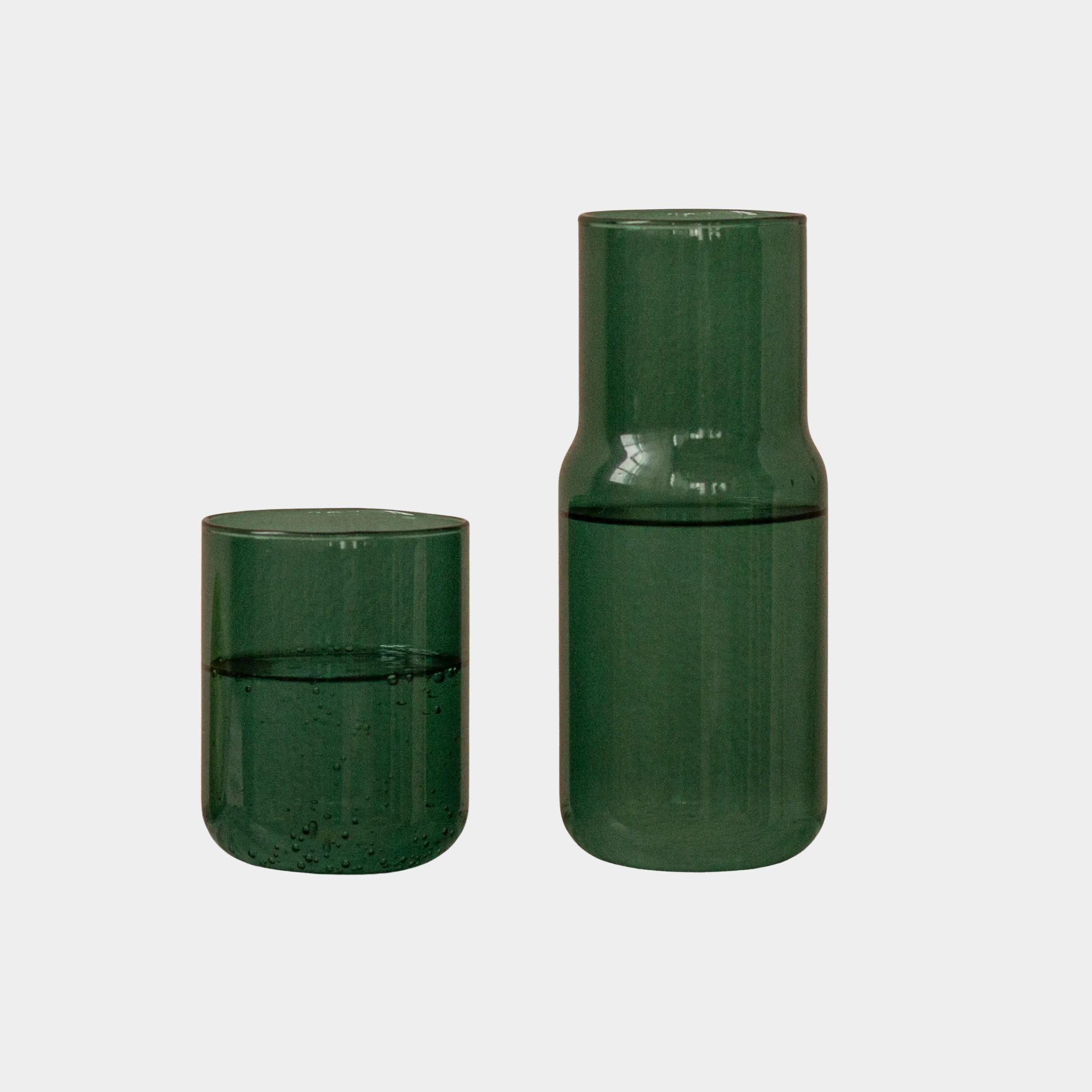 Tinted Glass Carafe - Forest