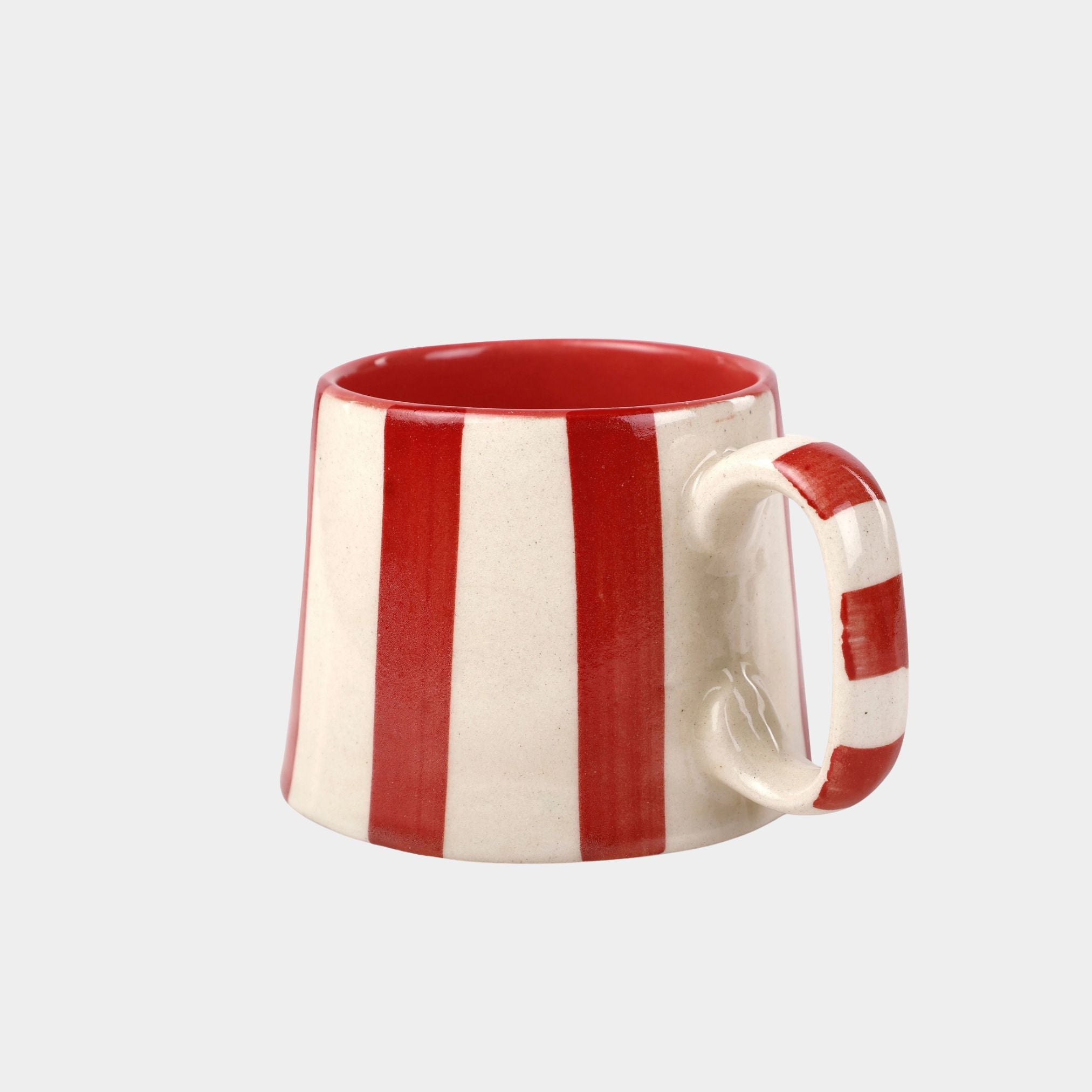 Red Stripe Coffee Cup