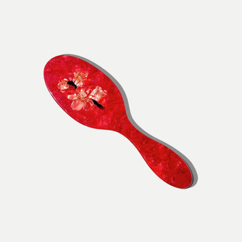 Hand-Painted Plum Blossom Hair Brush