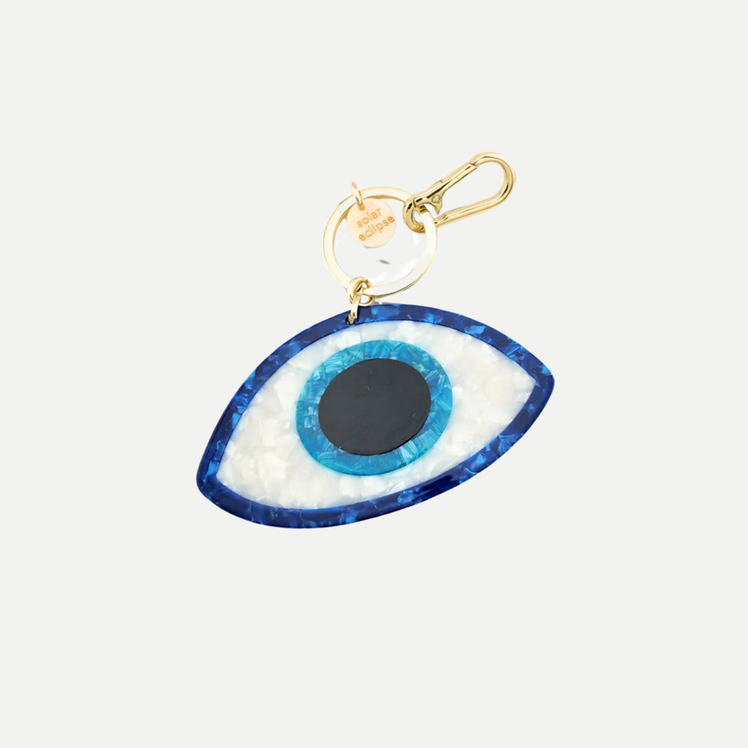 Hand-Painted Evil Eye Bag Charm