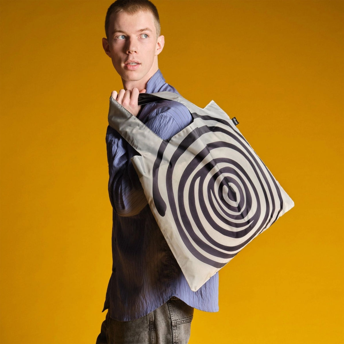 Louise Bourgeois - Spiral Black Recycled Bag