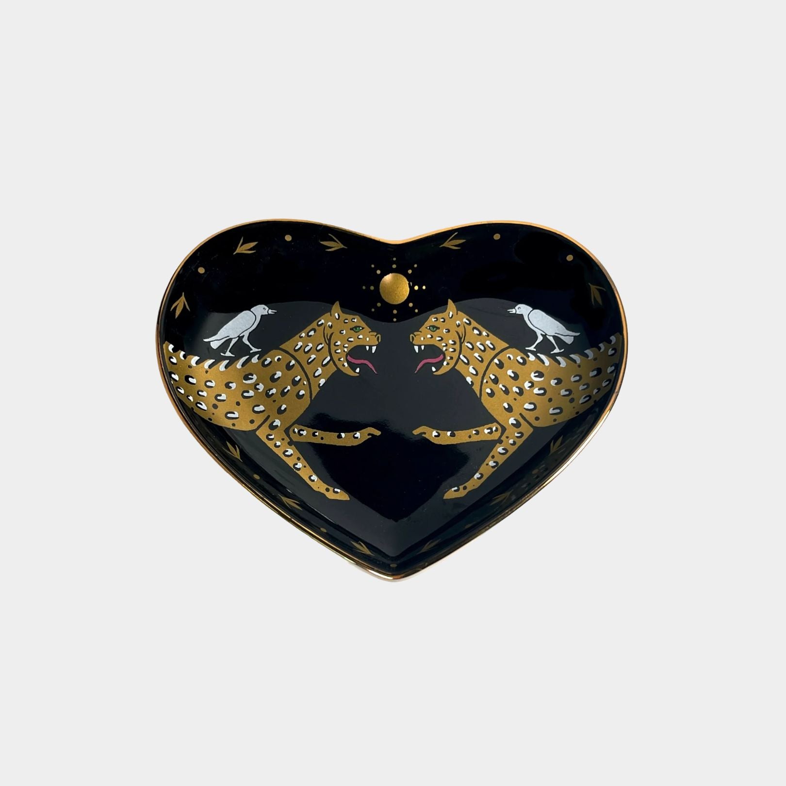 Heart Leopard Horizon Ceramic Heart Dish