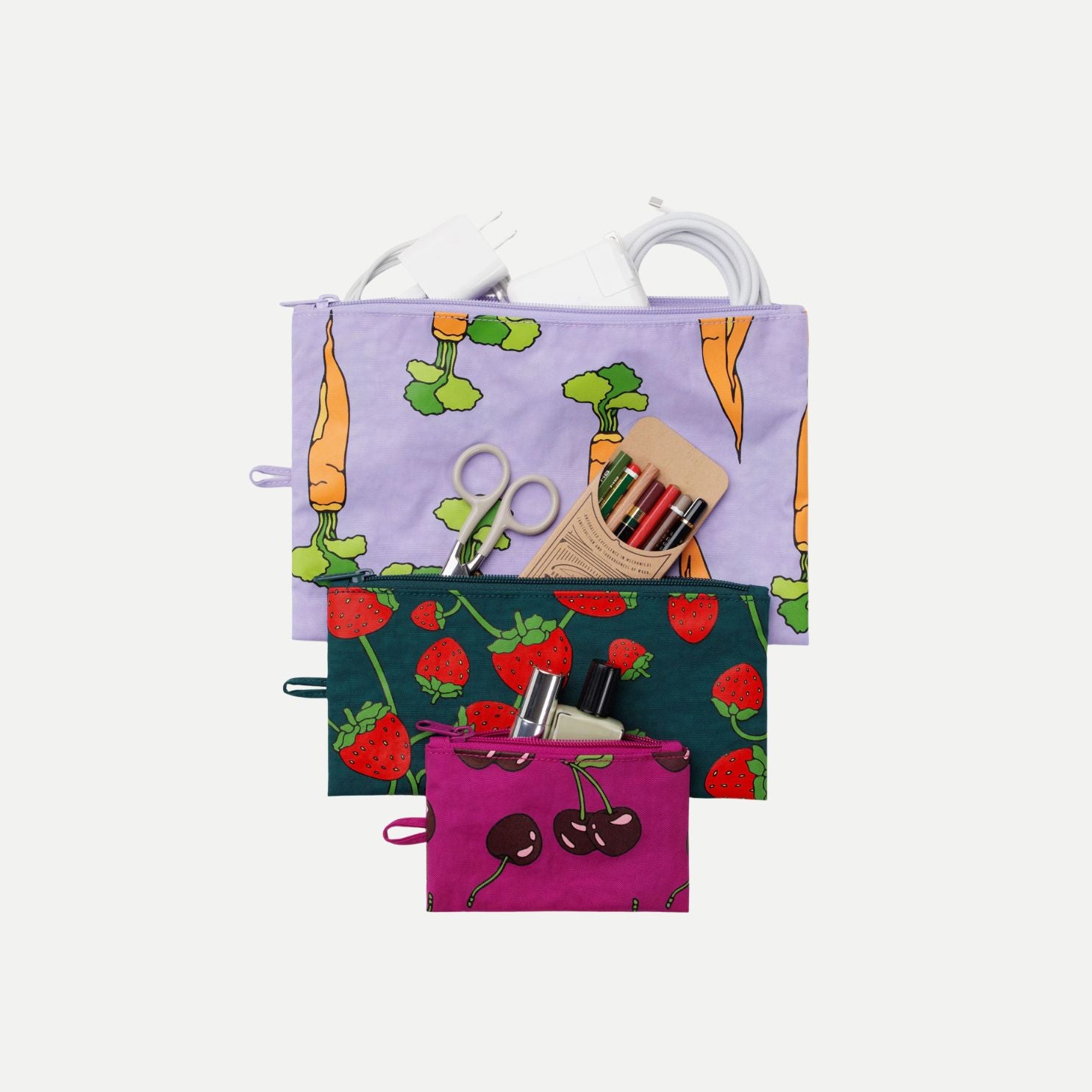 Carrots & Berries - Flat Pouch Set