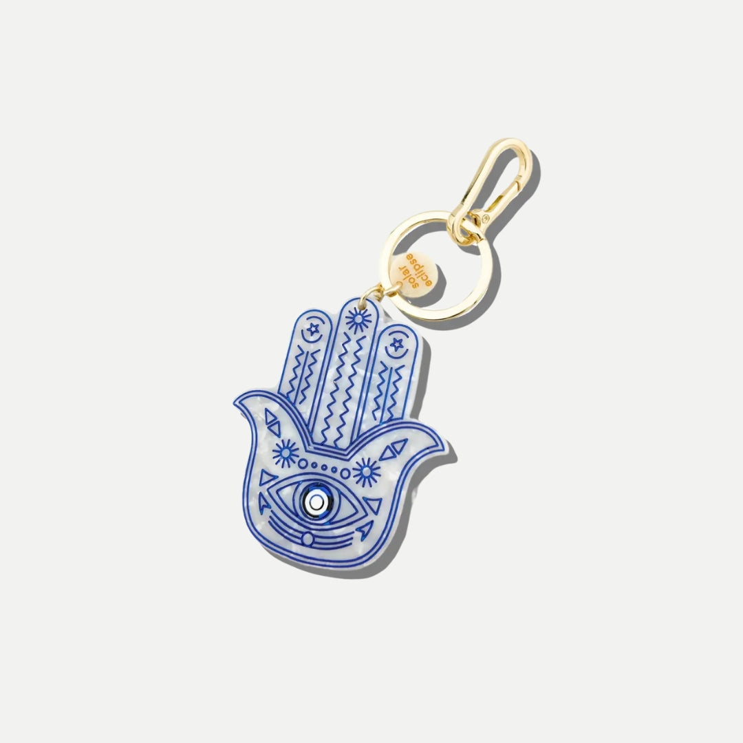 Hand-Painted Hamsa Hand Bag Charm