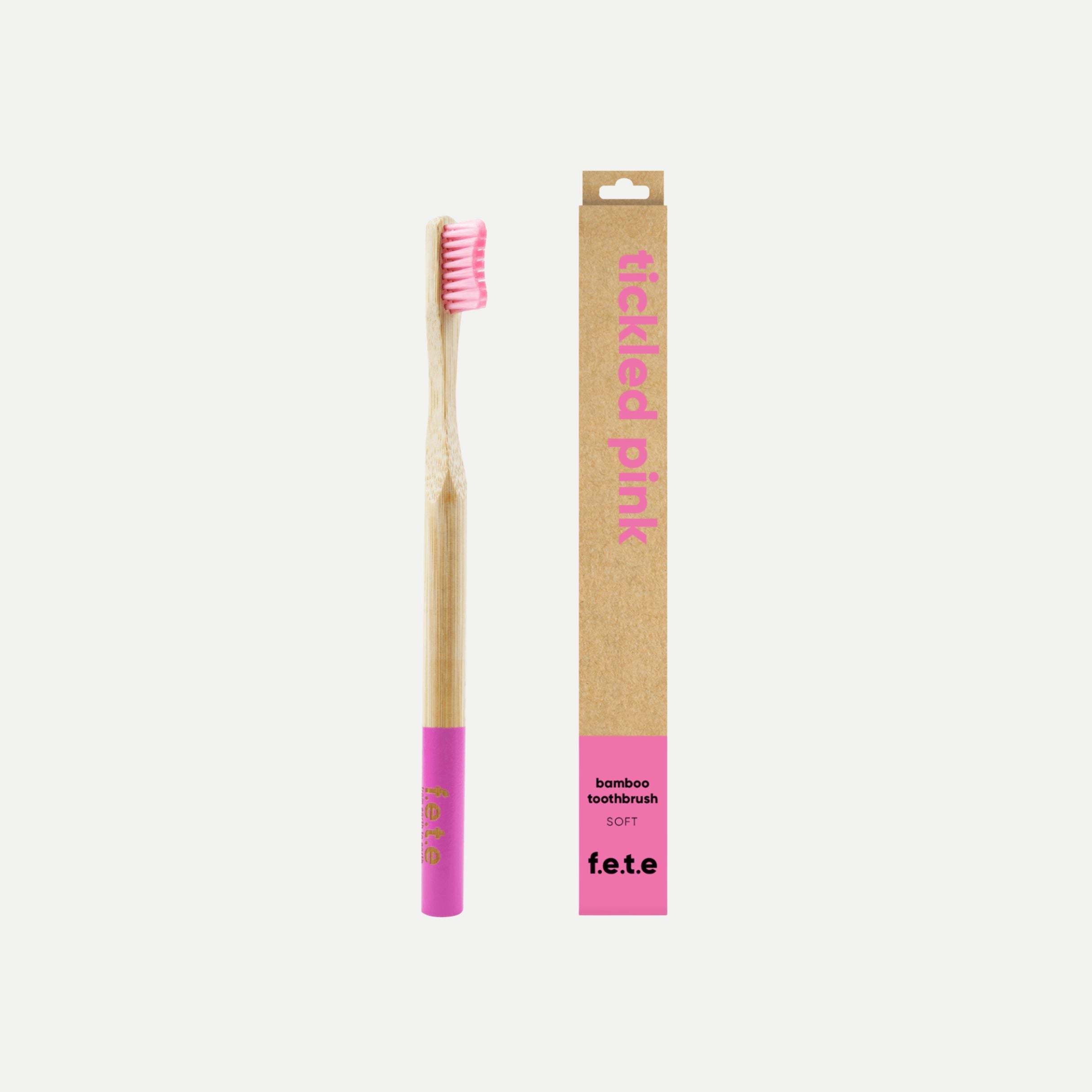 Soft Adult’s Bamboo Toothbrush - Tickled Pink