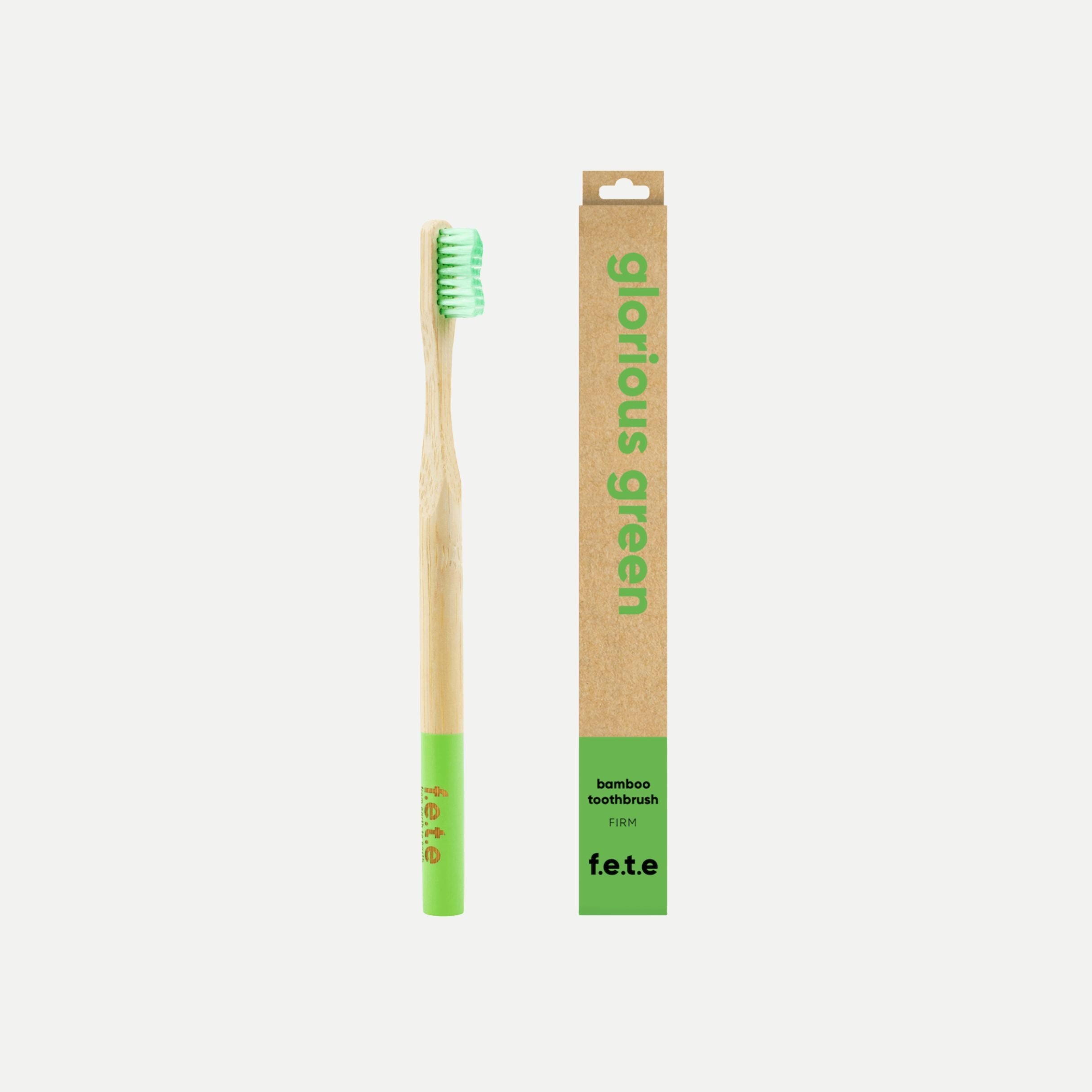 Firm Adult’s Bamboo Toothbrush - Glorious Green