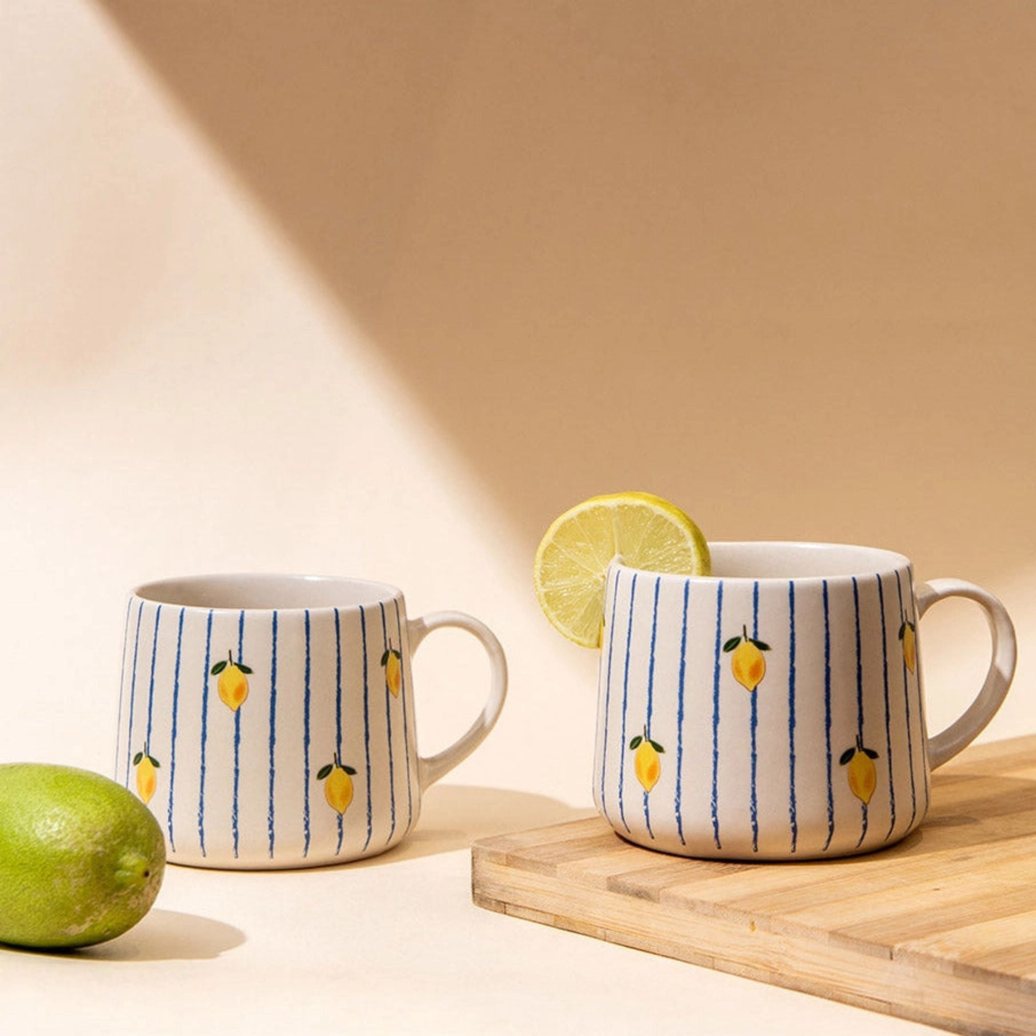 Lemon Stripe Mug