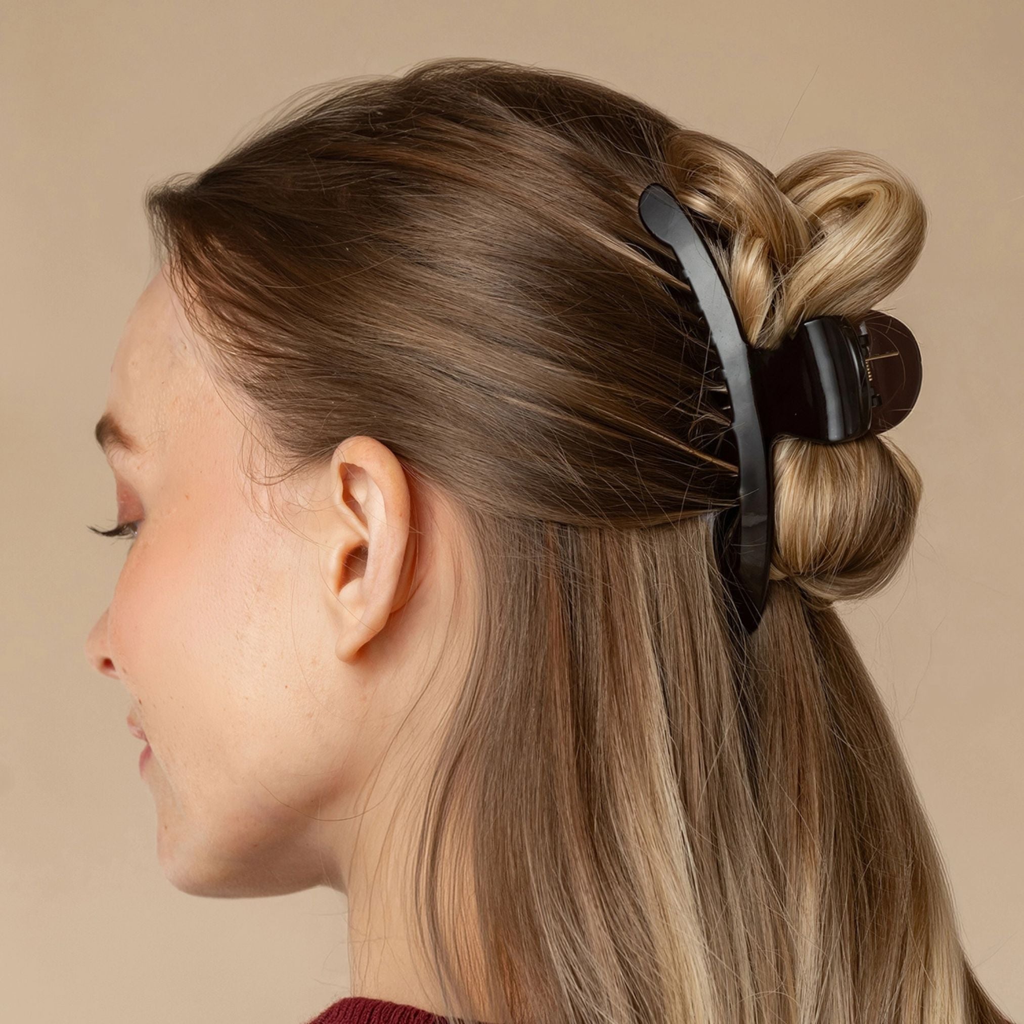 Large Arched Clip - Black