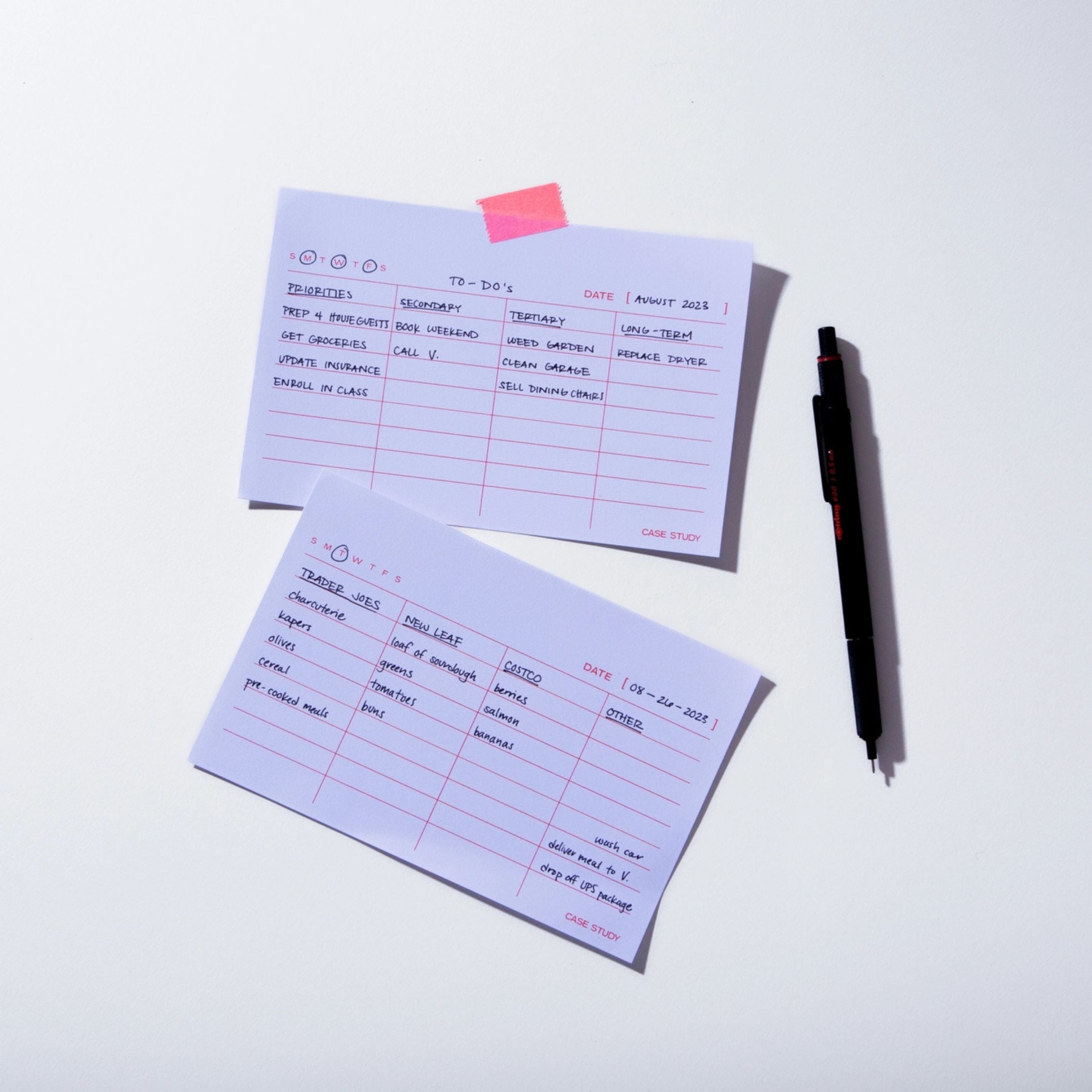 Column List Notepad – Lined Pad For To-Do Lists