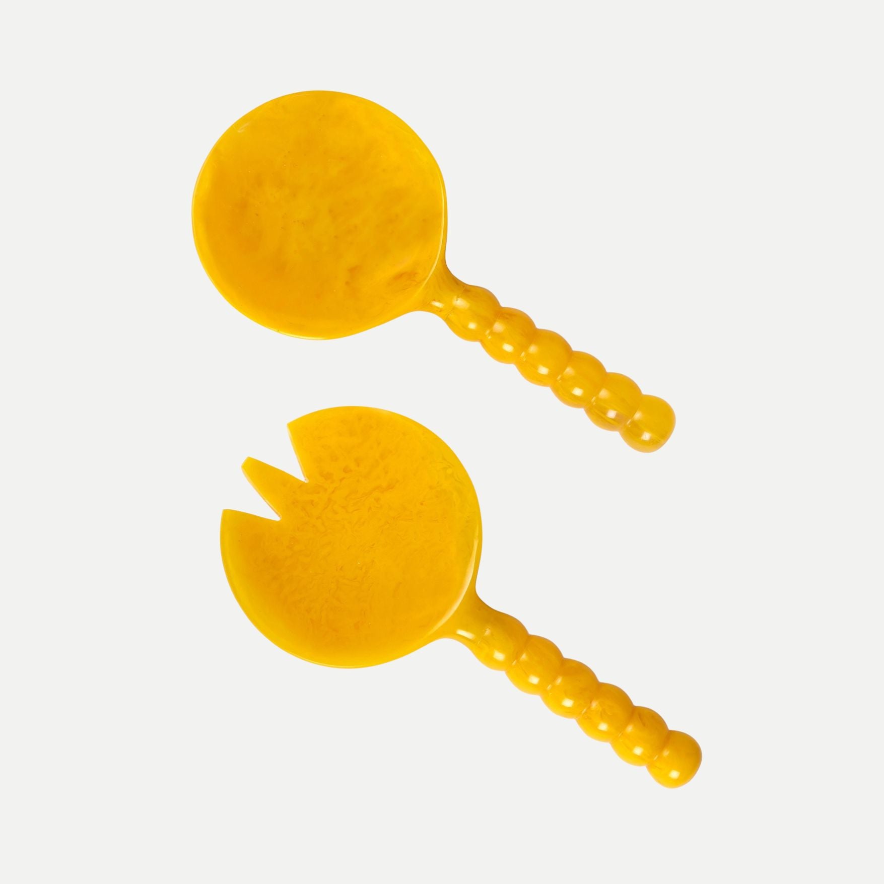 Resin Salad Servers - Yellow