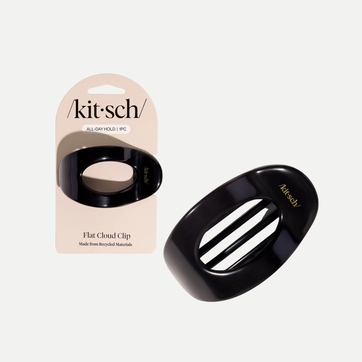 Medium Flat Cloud Clip - Black