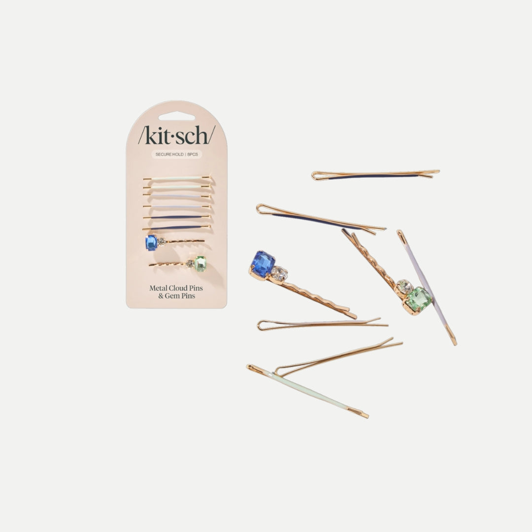 Cloud & Gem Bobby Pins – Garden Bouquet