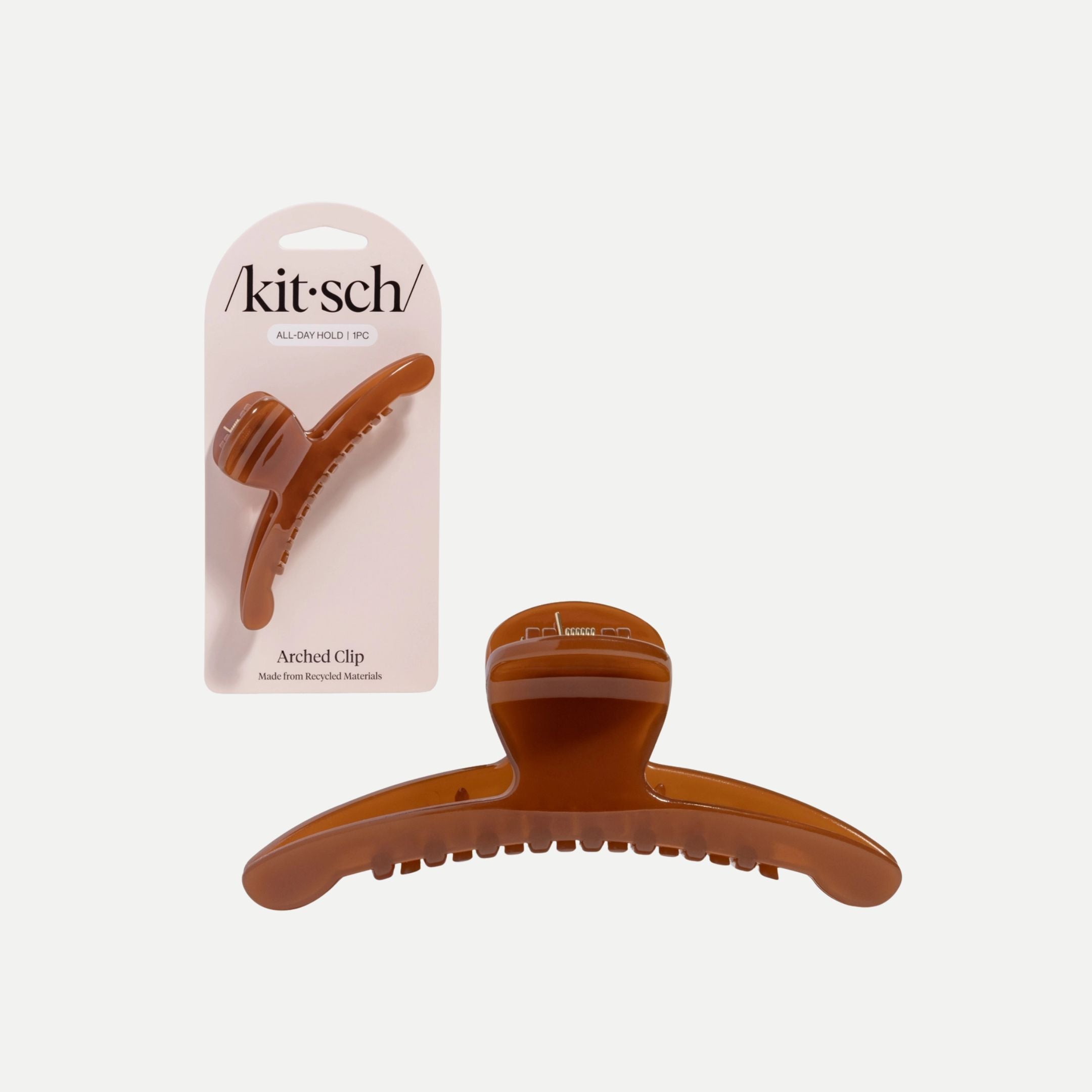 Large Arched Clip - Mocha