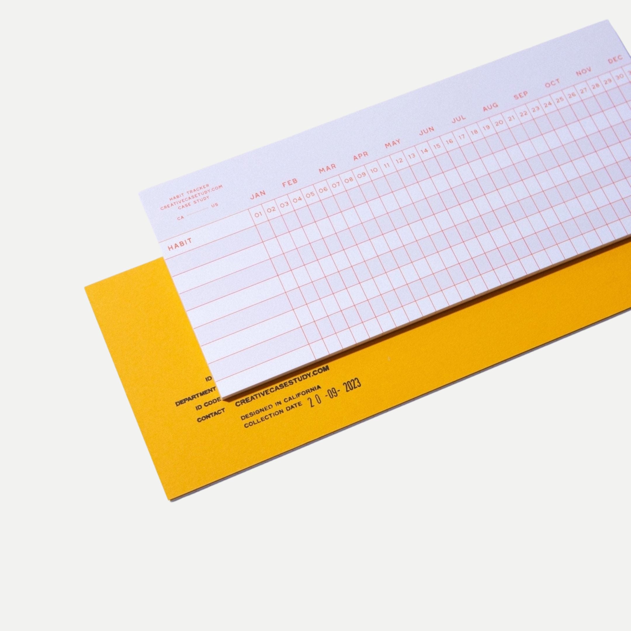 Habit Tracker Notepad – Daily & Monthly Grid Habit Tracker