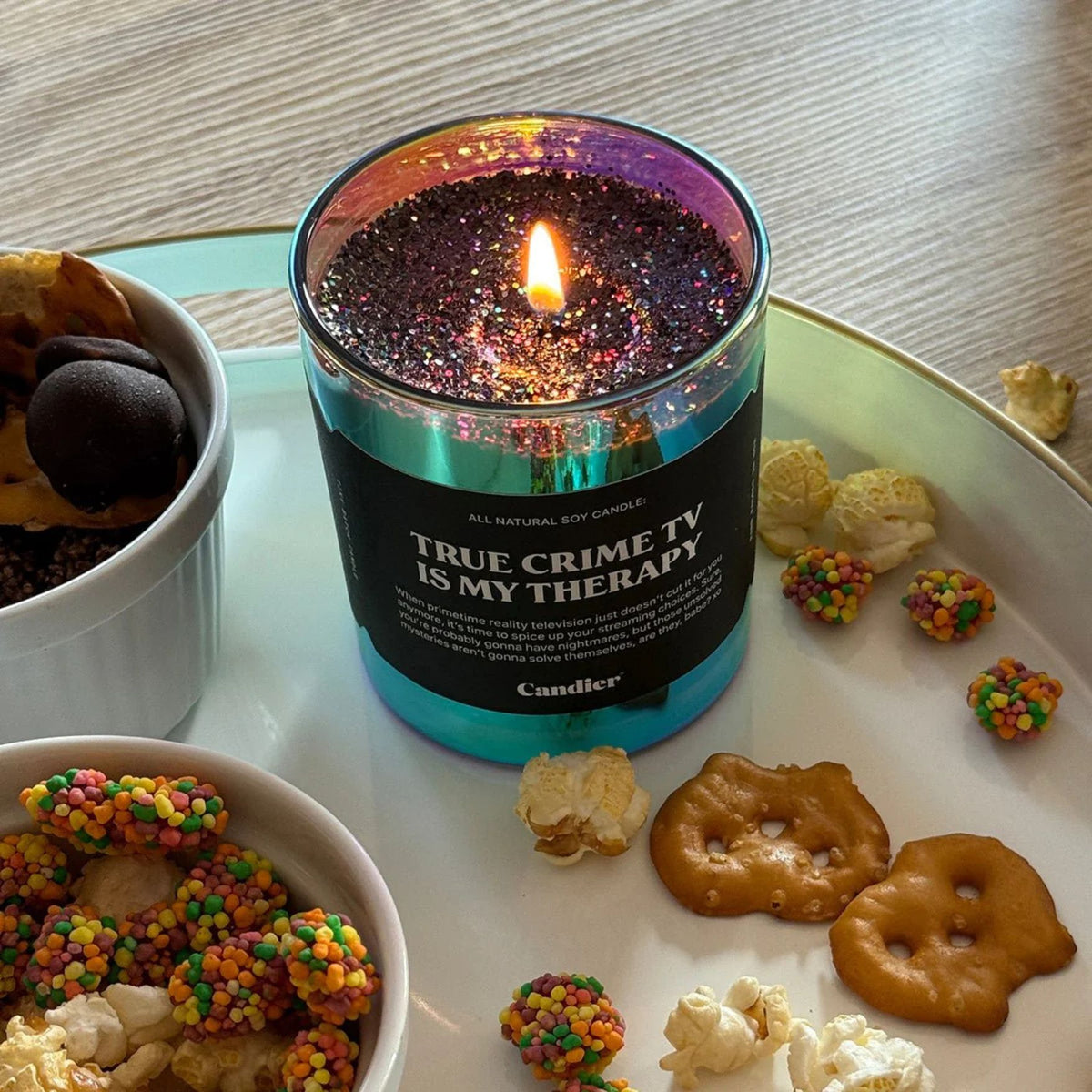 True Crime TV Candle