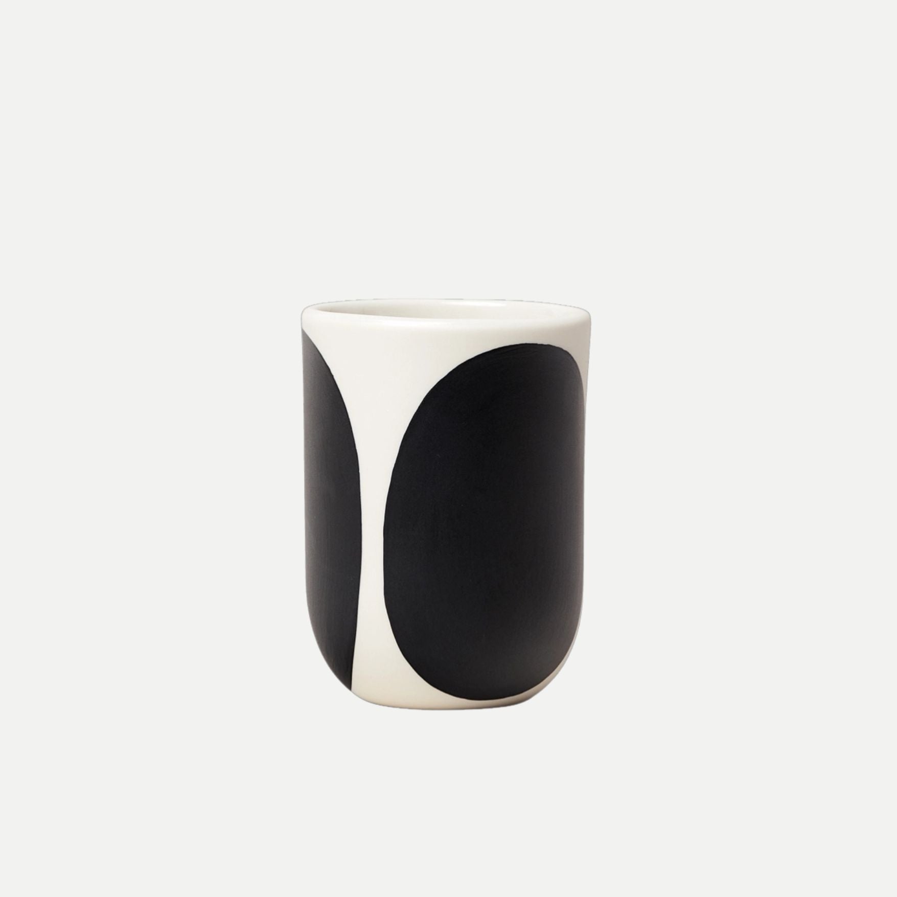Black Oval Coffee Cup