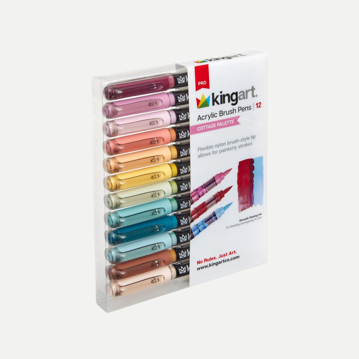 Acrylic Paint Brush Pens - 12 Cottage Colors