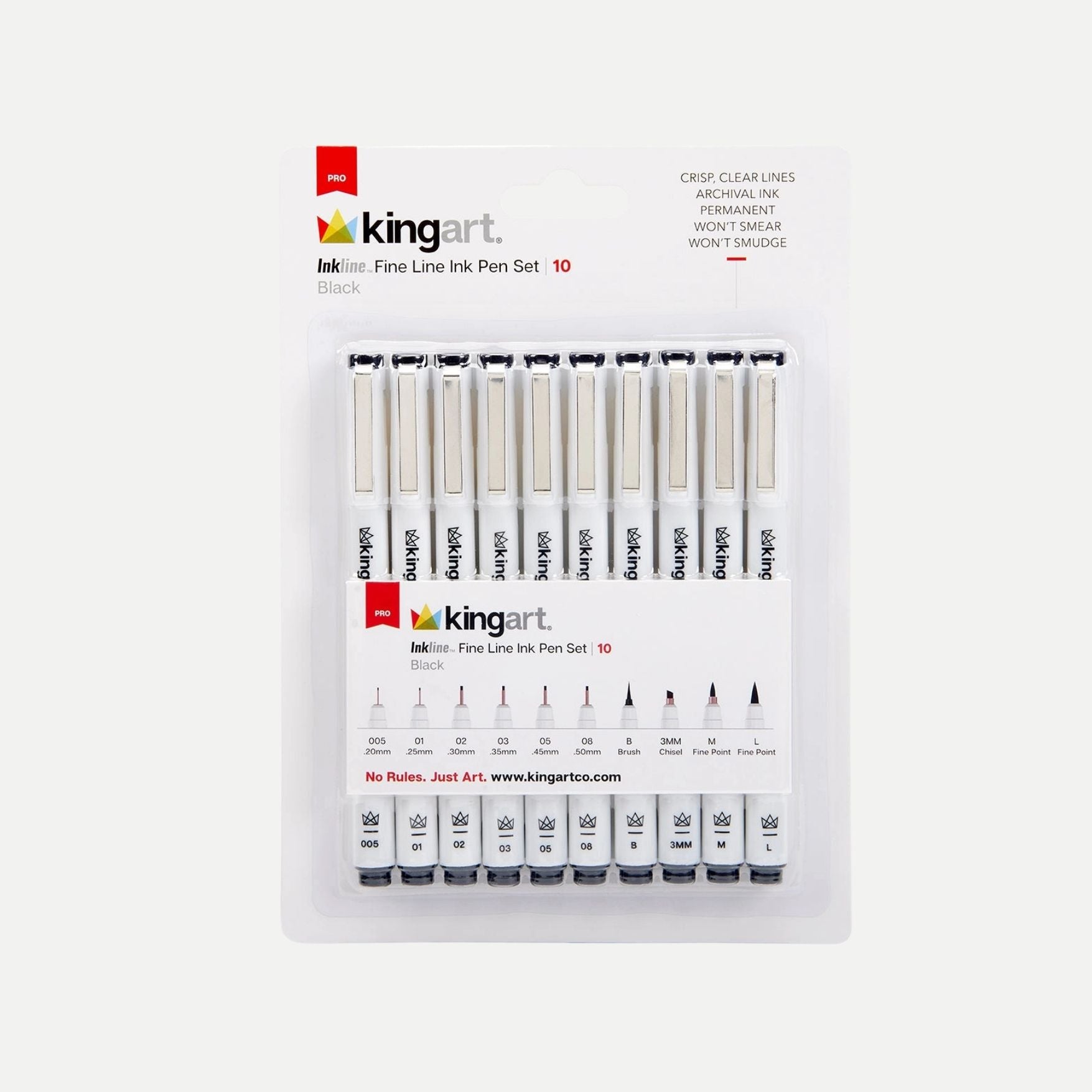 Inkline™ Pro Fine Line Archival Black Ink Pens