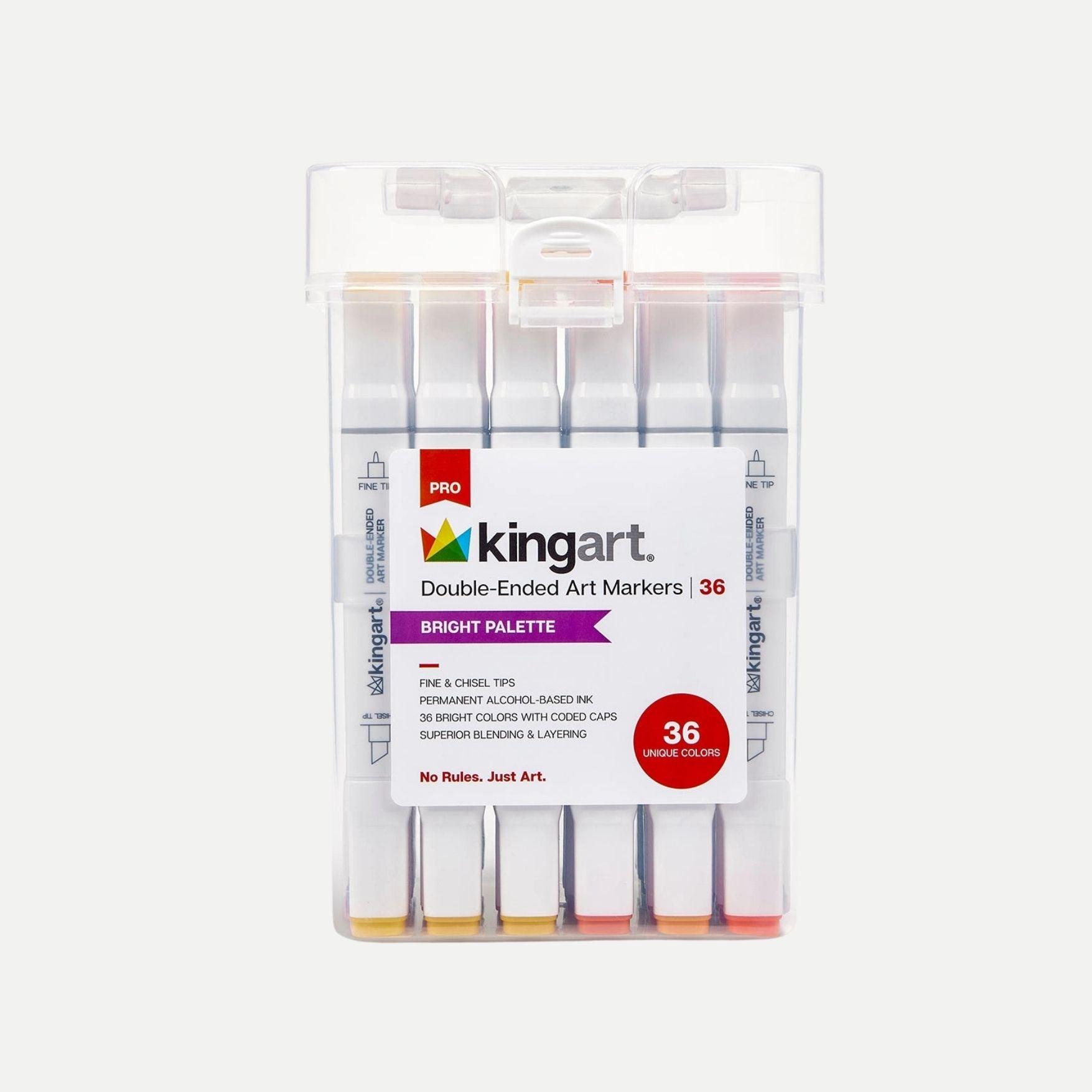 Pro Double-Ended Alcohol Markers - 36 Bright Colors