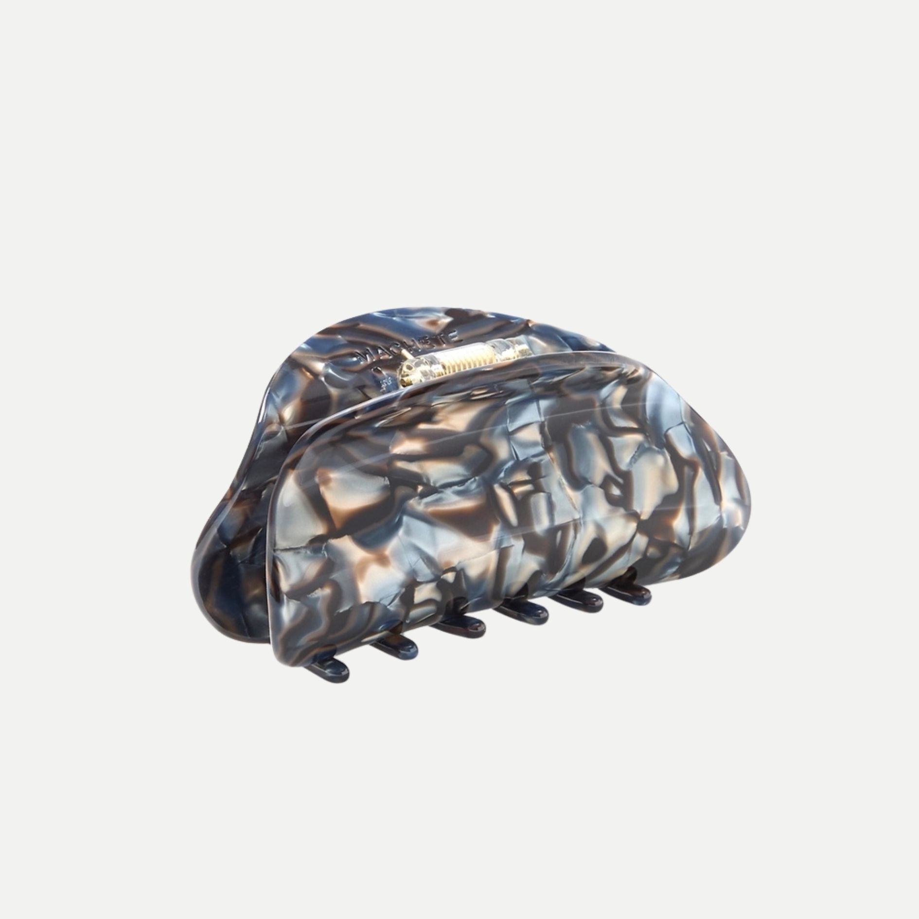 Crescent Claw Clip - Blue Horn
