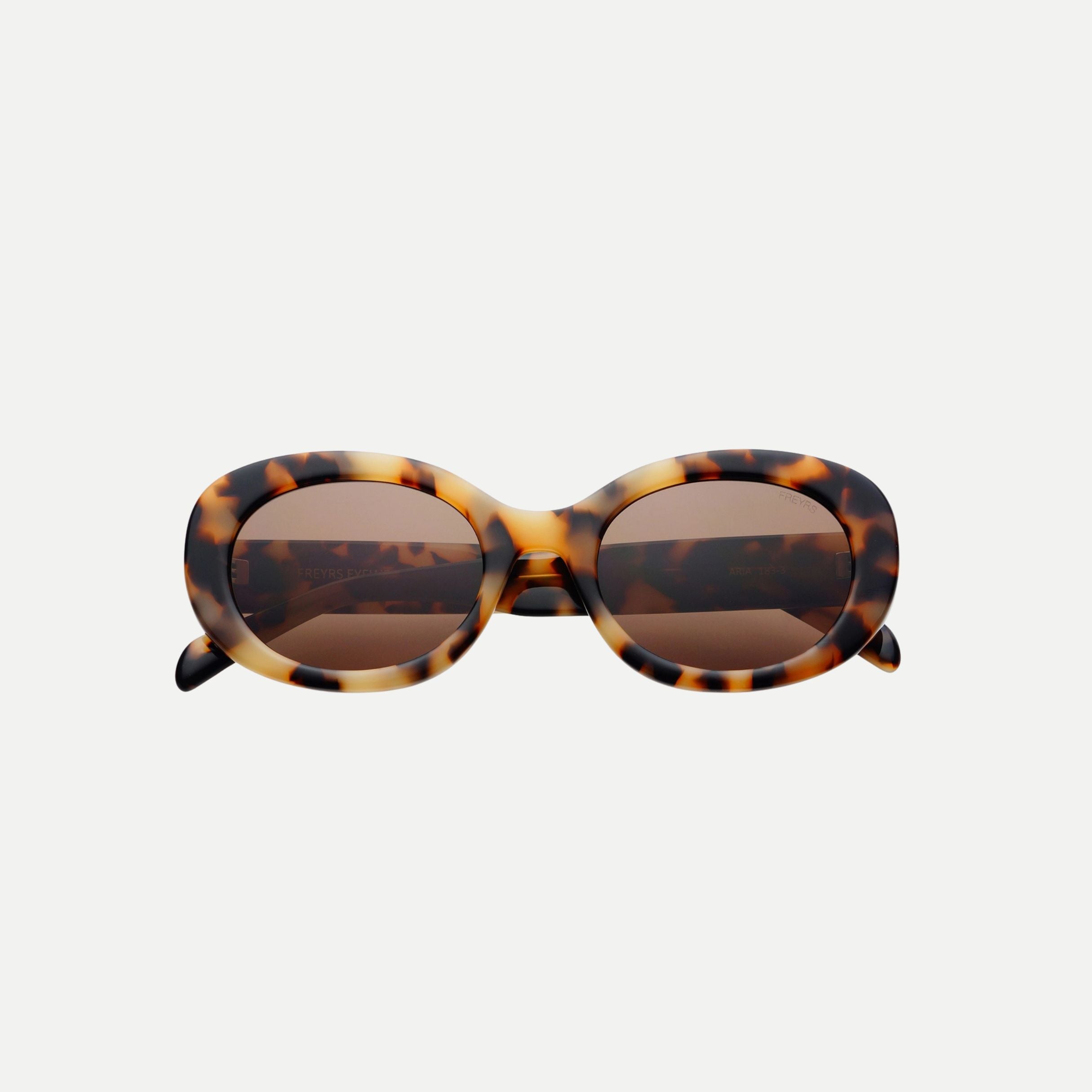 Aria Oval Sunglasses - Milky Tortoise