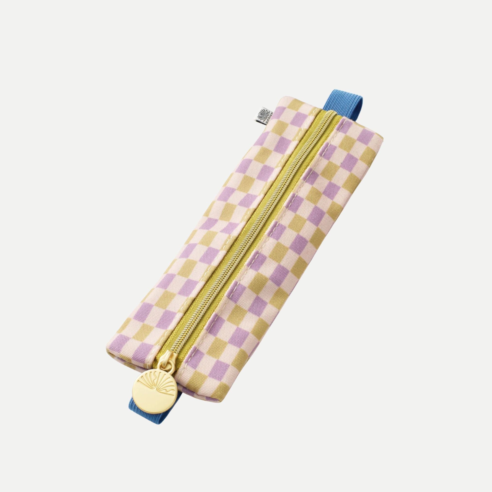 Elastic Pen Pouch - Checkered