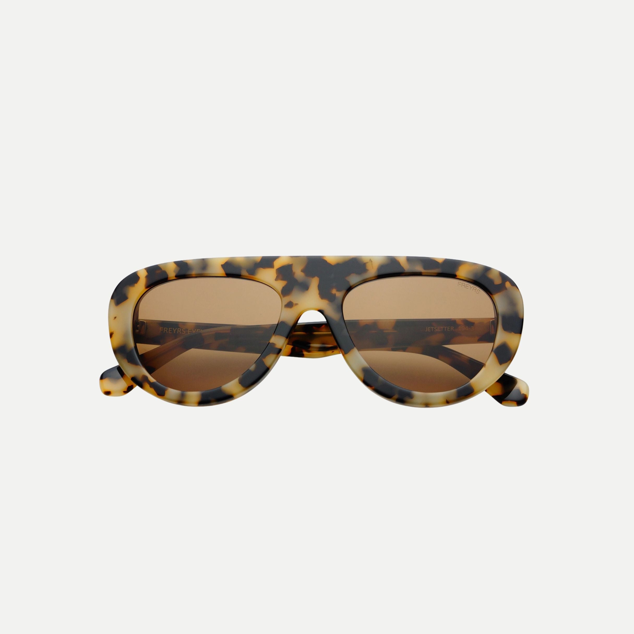 Jetsetter Aviator Sunglasses - Milky Tortoise