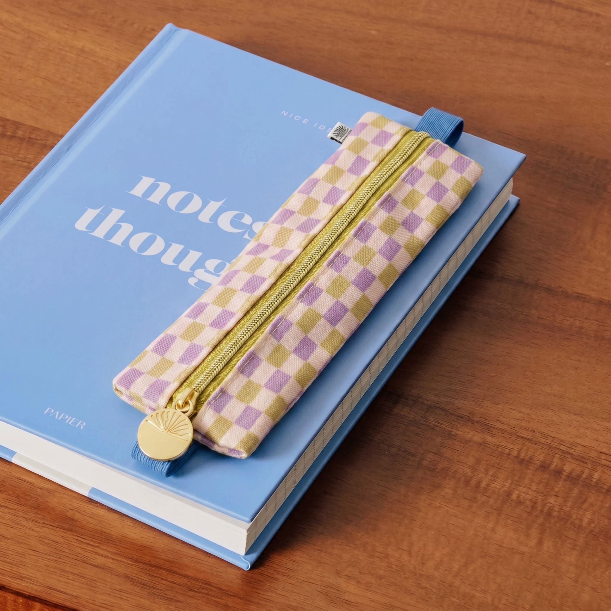 Elastic Pen Pouch - Checkered