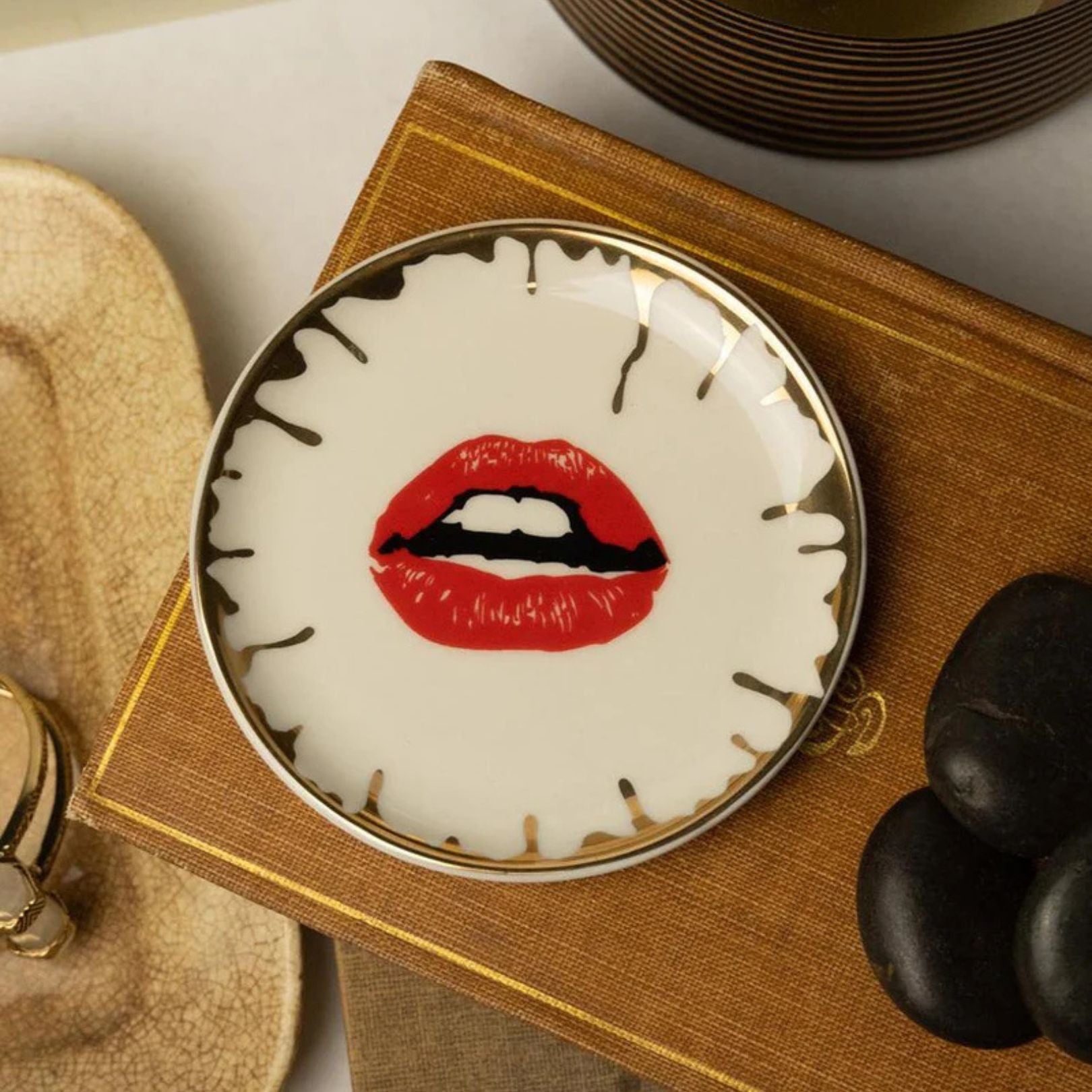 Bitch Round Ceramic Trinket Dish