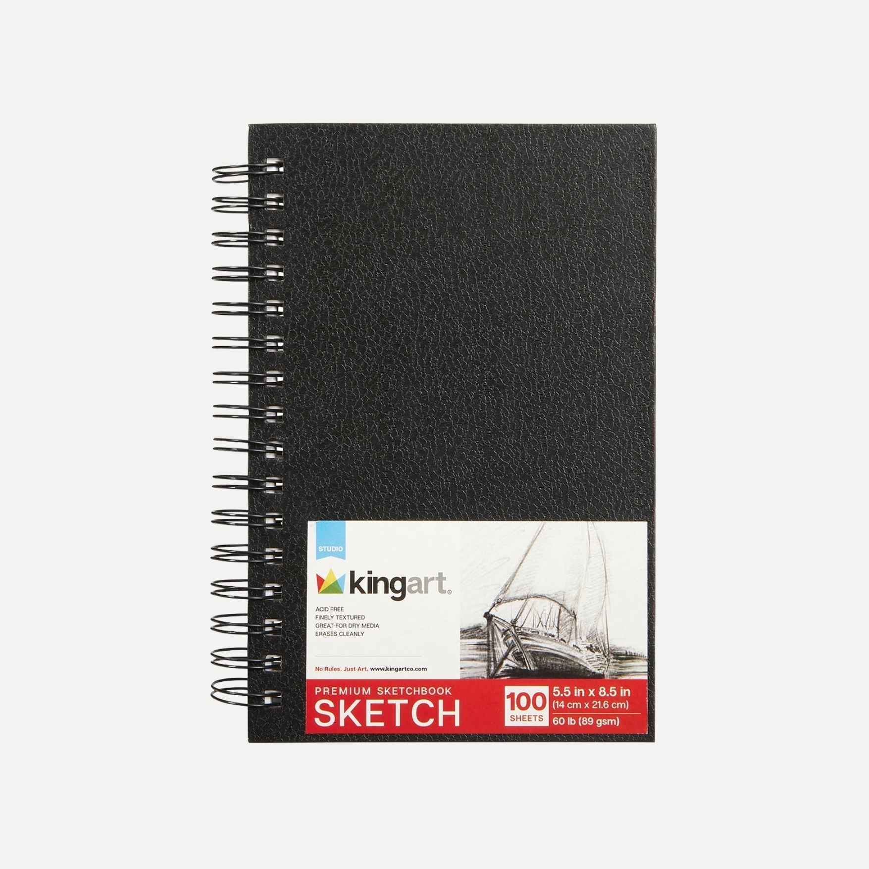 Spiral Sketchbook - 5.5” X 8.5” - 100 Sheets