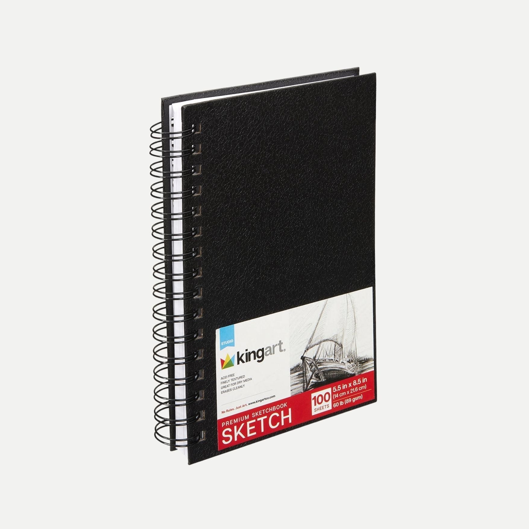 Spiral Sketchbook - 5.5” X 8.5” - 100 Sheets