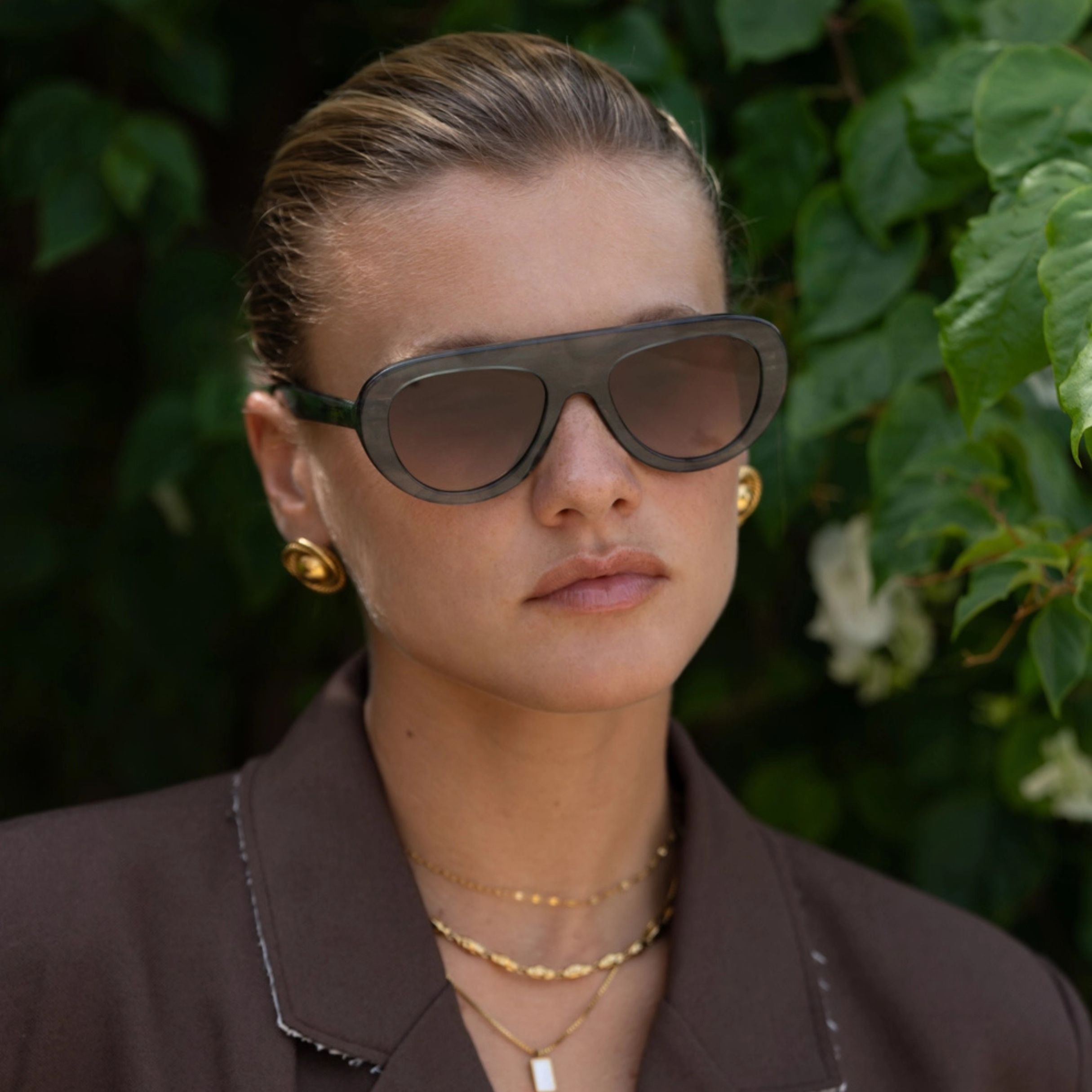Jetsetter Aviator Sunglasses - Emerald