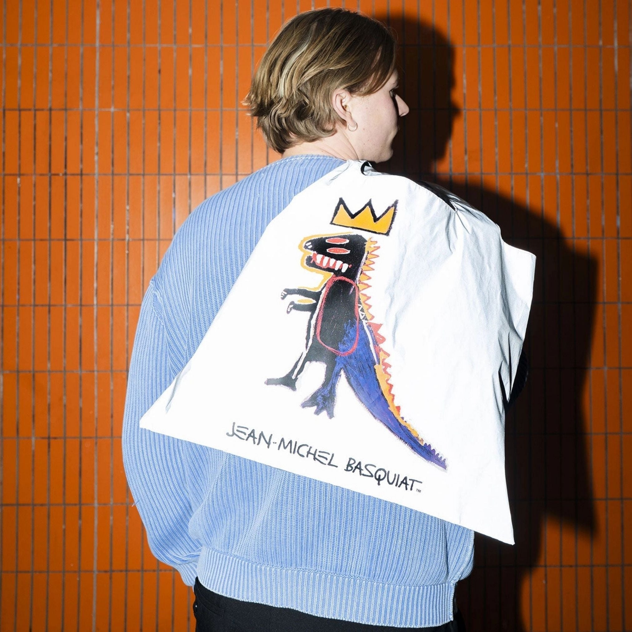Jean-Michel Basquiat Pez Dispenser Reflective Bag