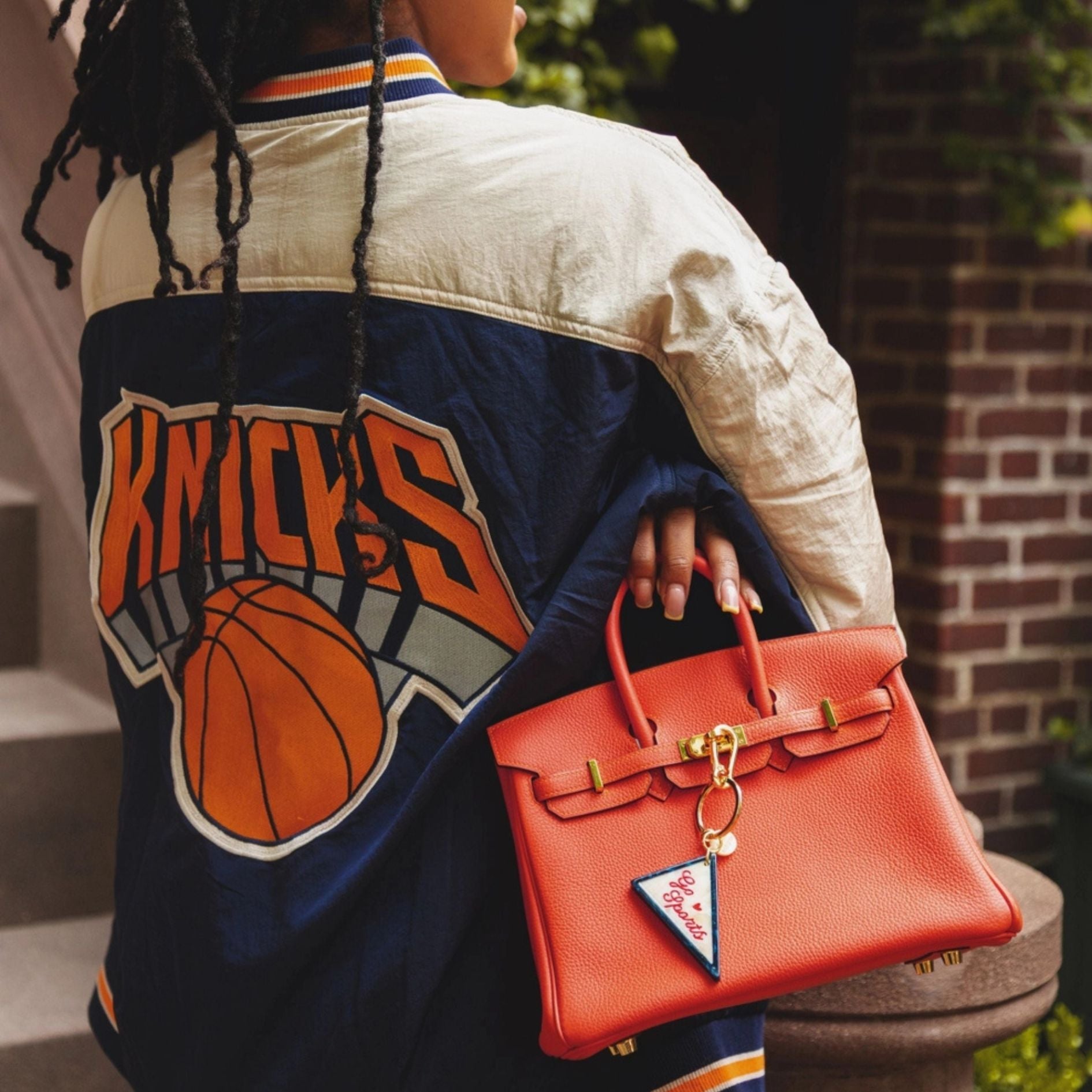 Hand-Painted Go Sports Bag Charm