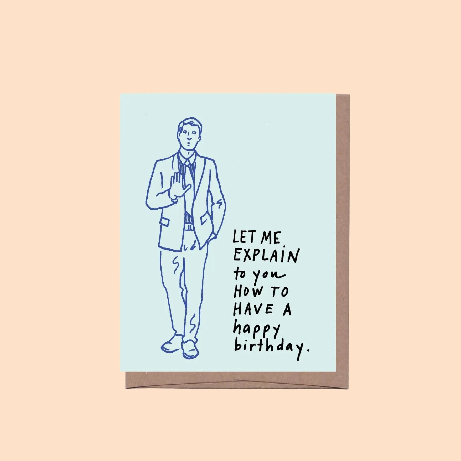 Mansplaining Birthday Card
