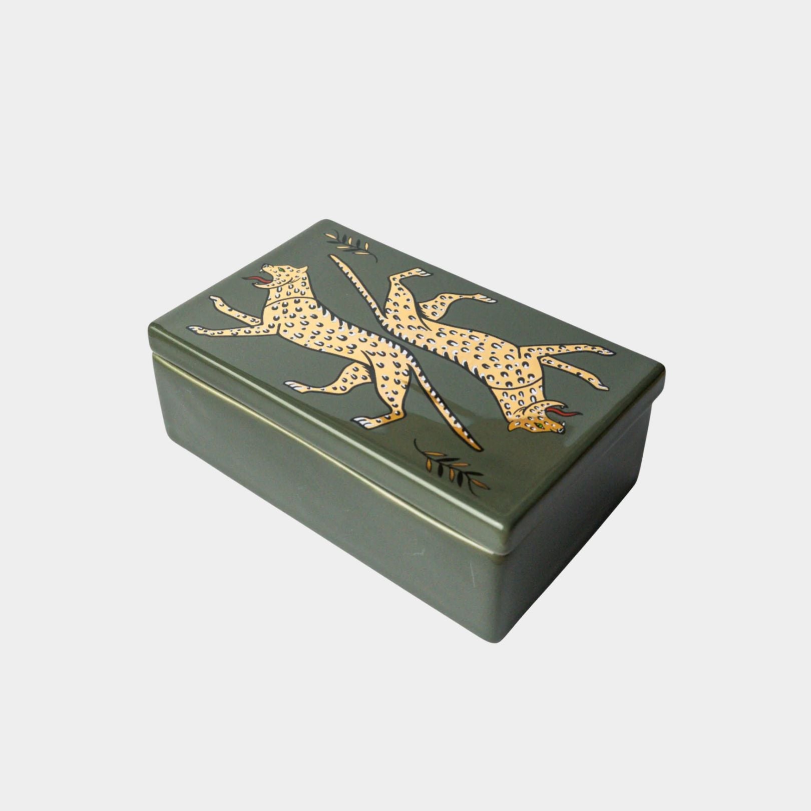 Duo Leopard Ceramic Box