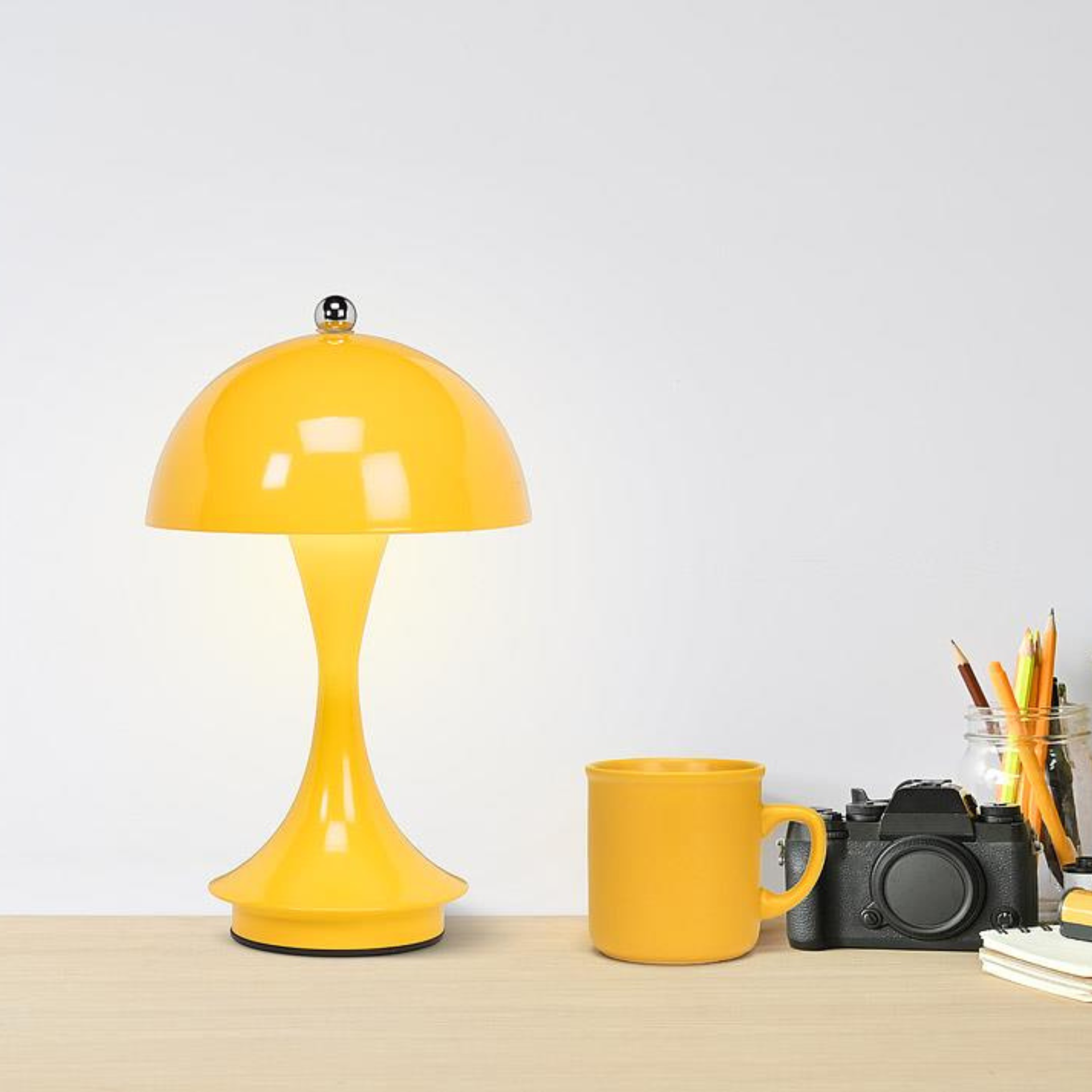 Dome Shade Led Lamp - Yellow