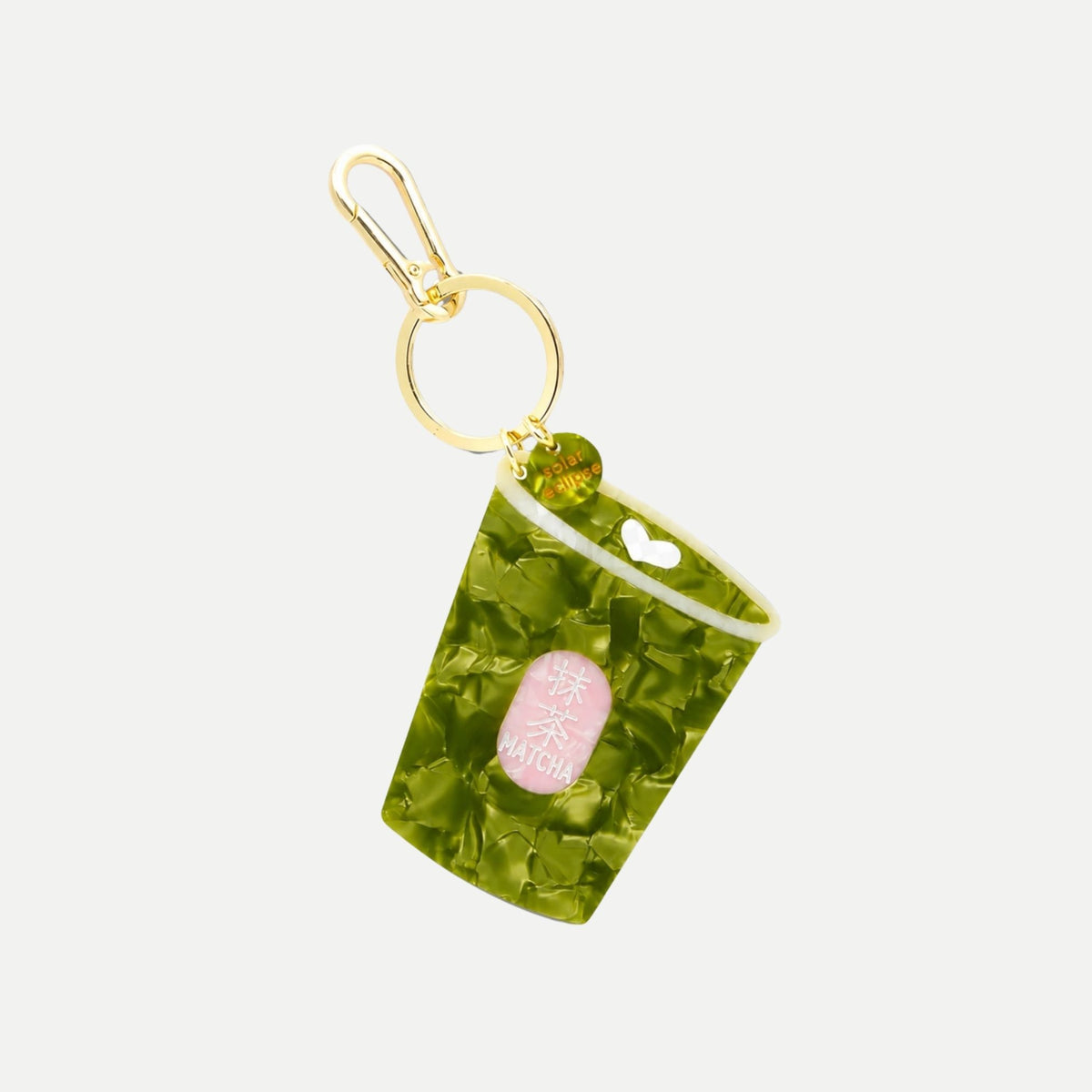 Hand-Painted Matcha Bag Charm