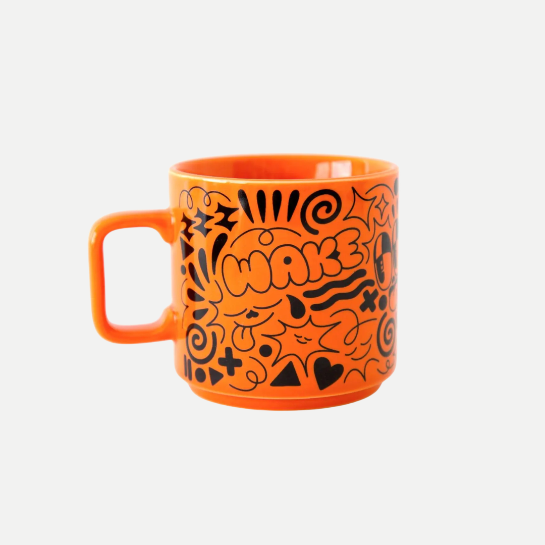 Wake Up Mug X Hattie Stewart