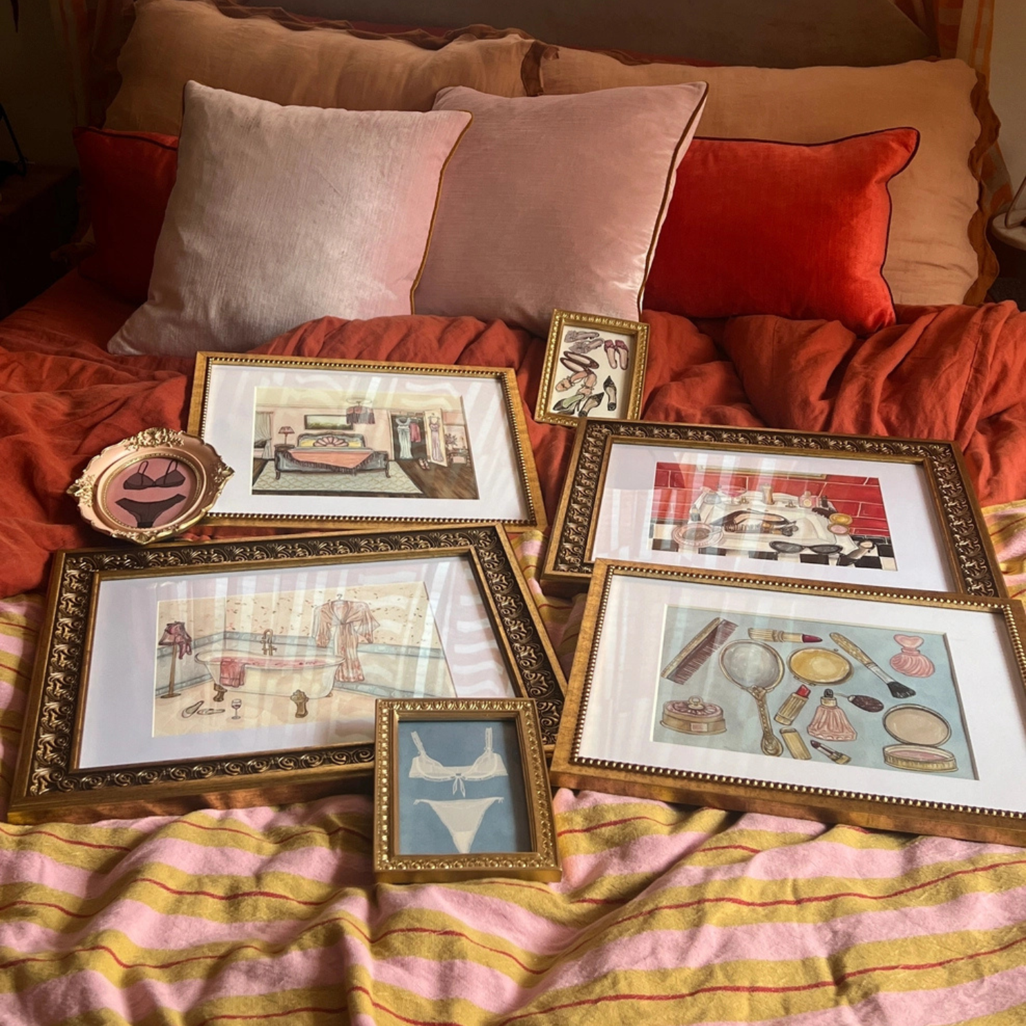 Getting Ready: White and Blue Fine Art Print